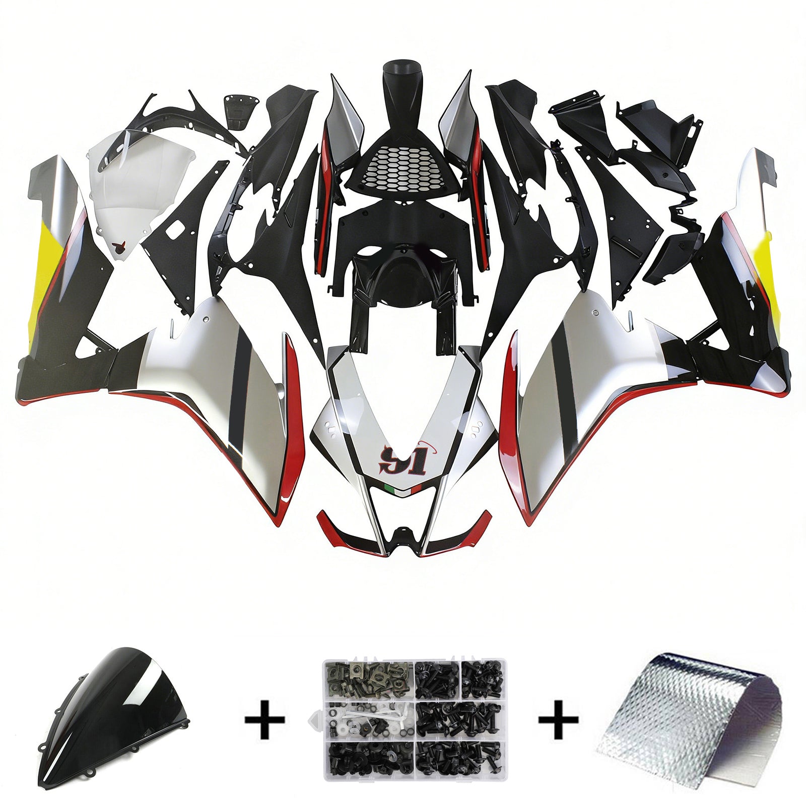 Amotopart Aprilia RSV4 1000 2009-2015 Fairing Kit Bodywork Plastic ABS