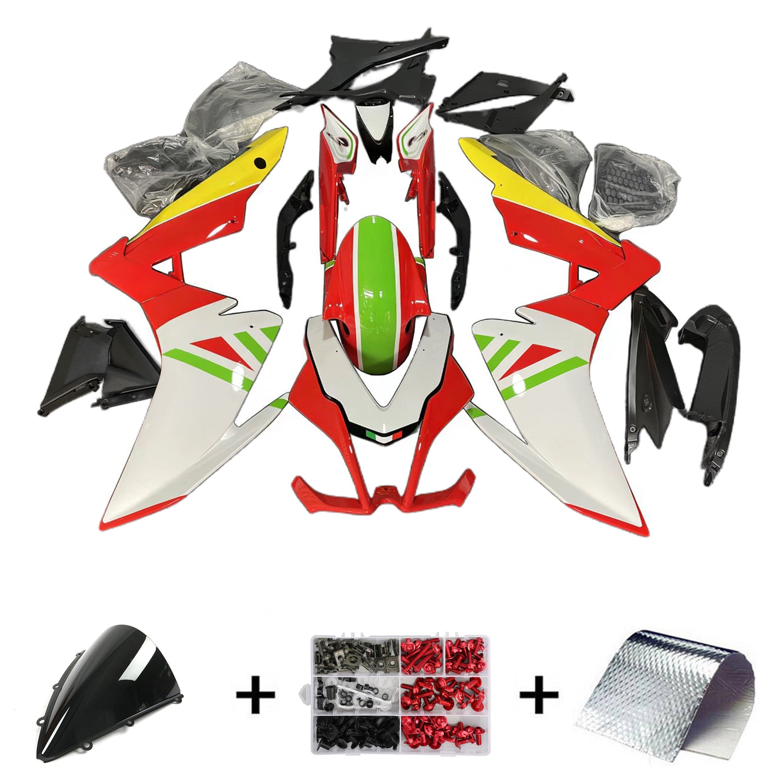 Amotopart Aprilia RSV4 1000 2009-2015 Kit Carenado Carrocería Plástico ABS