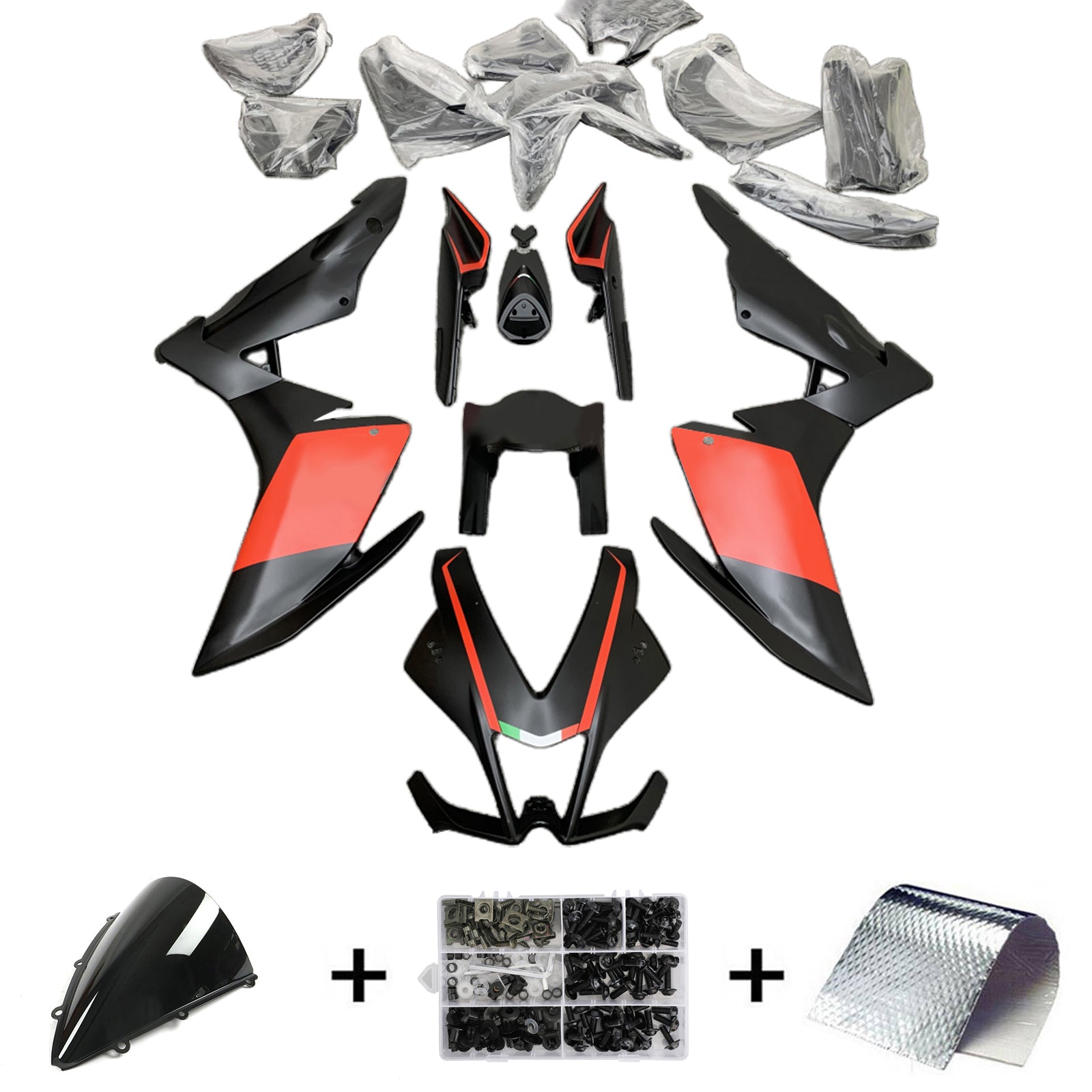 Amotopart Aprilia RSV4 1000 2009-2015 Fairing Kit Bodywork Plastic ABS
