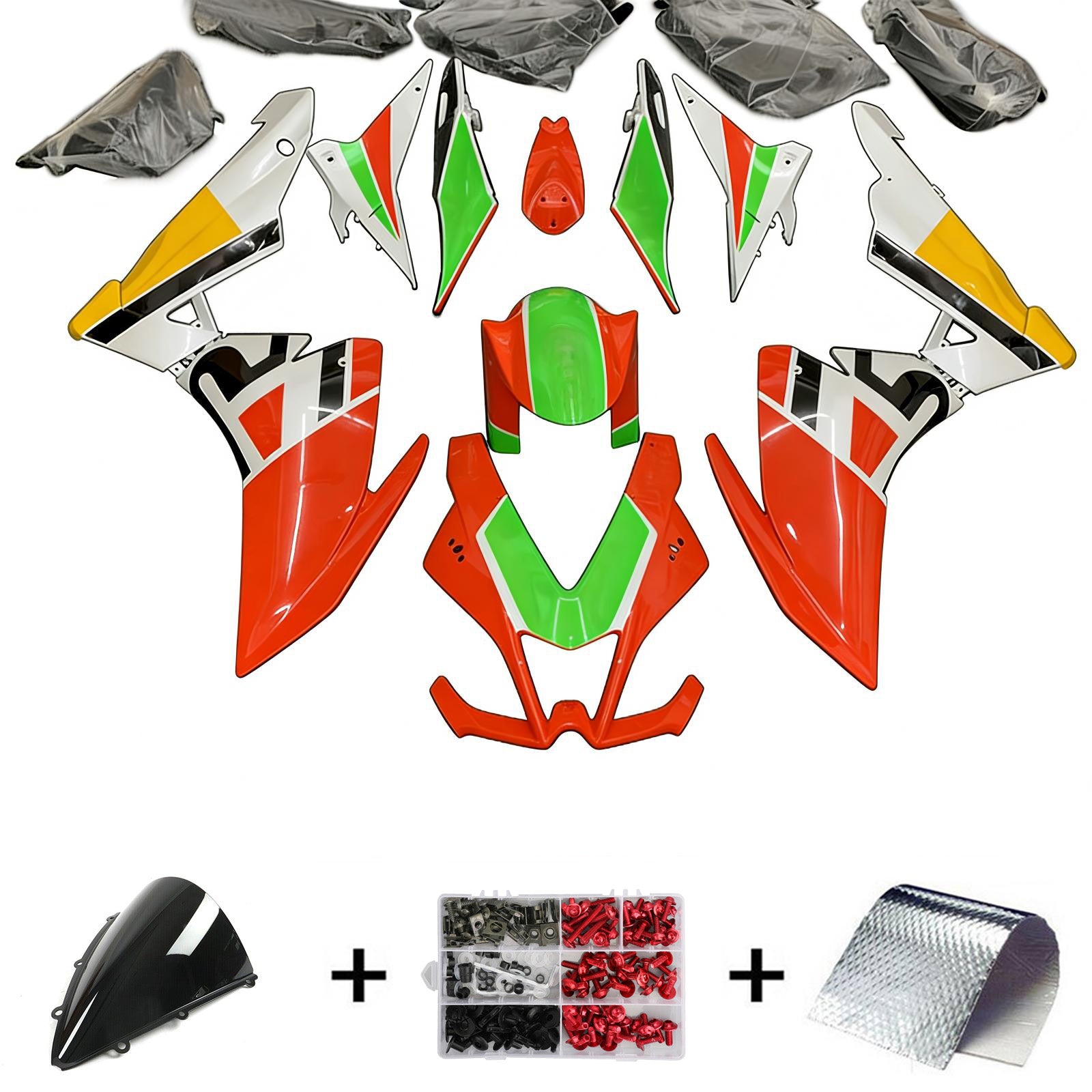 Amotopart Aprilia RSV4 1000 2009-2015 Fairing Kit Bodywork Plastic ABS