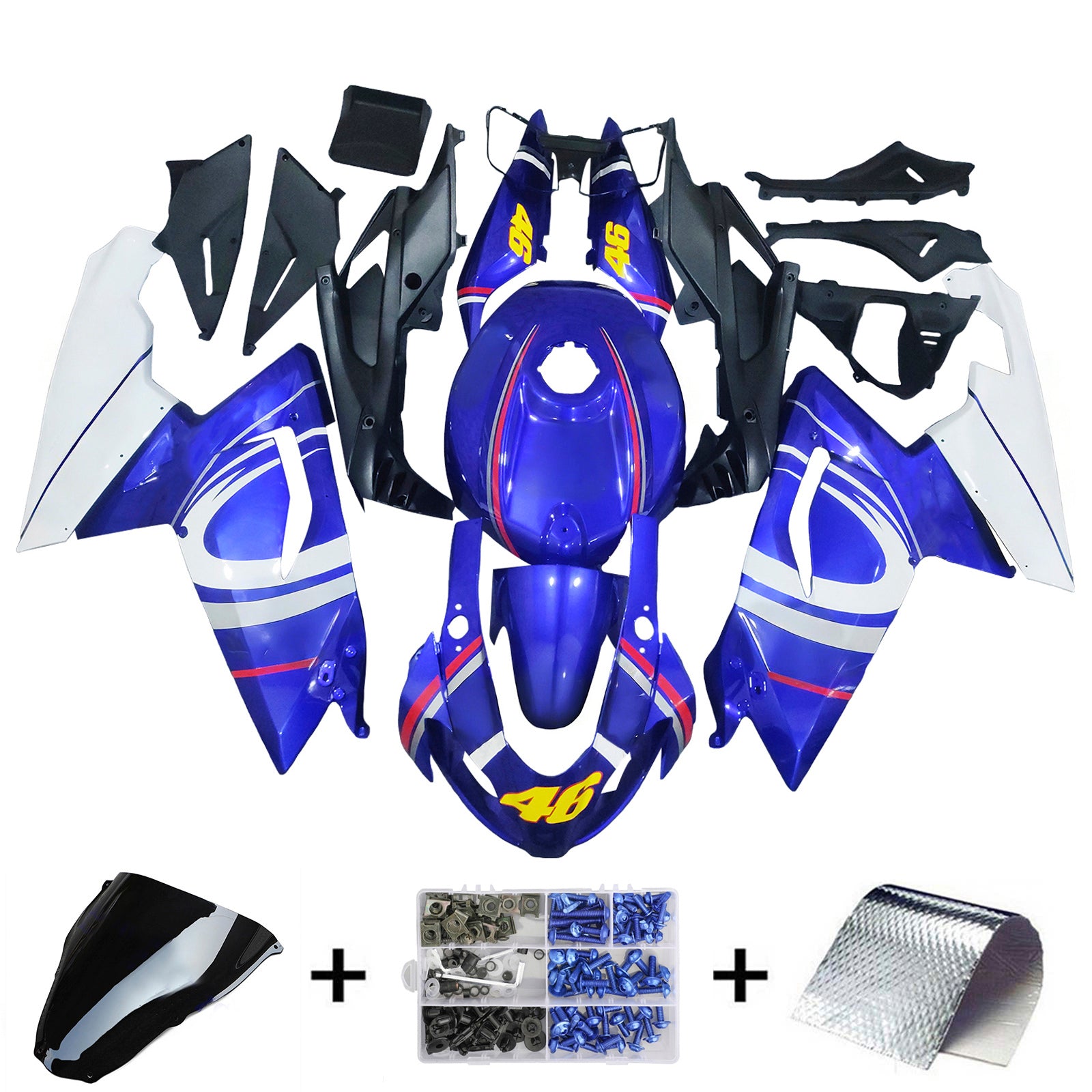 Amotopart Aprilia RS125 2006-2011 Fairing Kit Bodywork Plastic ABS