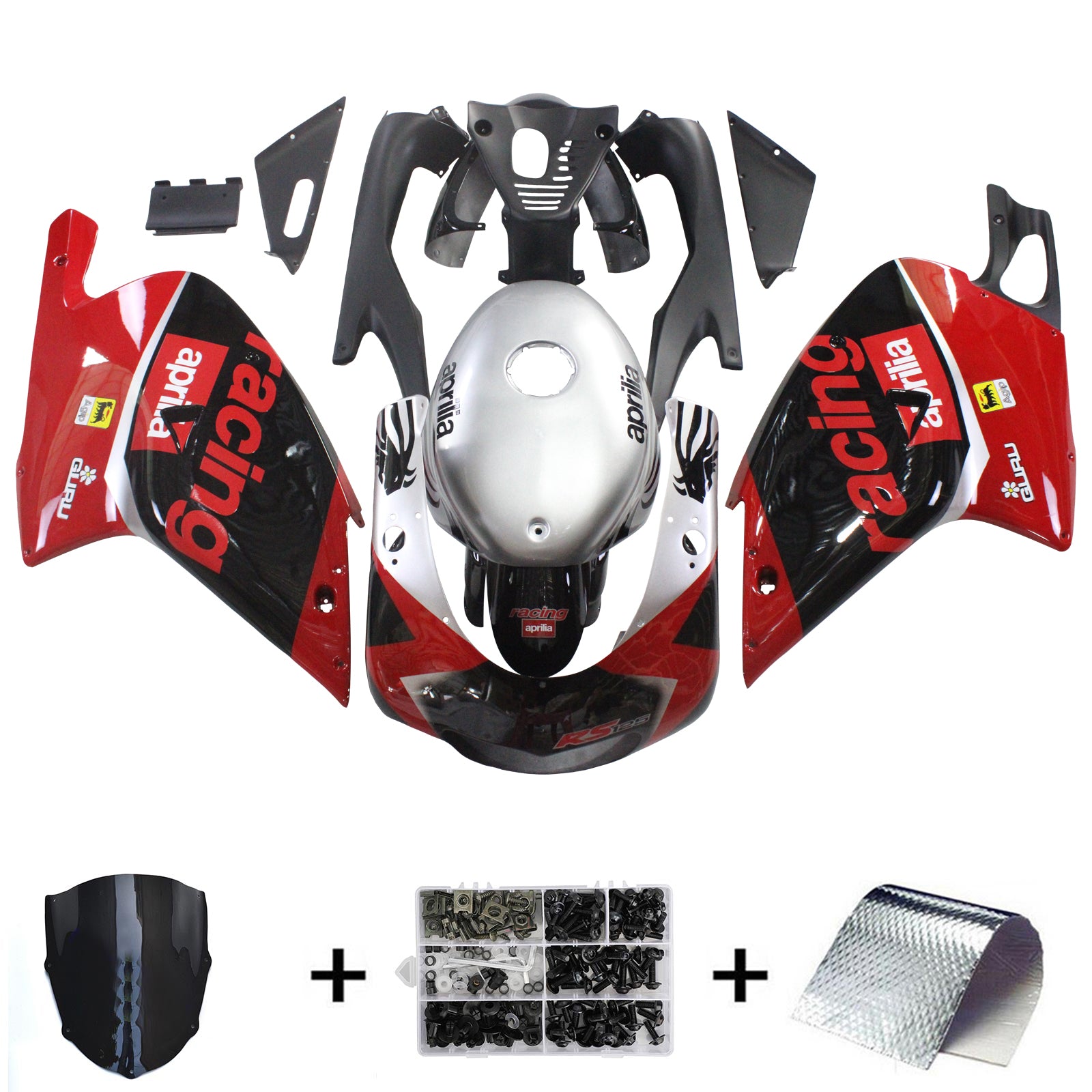 Aprilia RS125 2000-2005 Kit Carenado Carrocería Plástico ABS