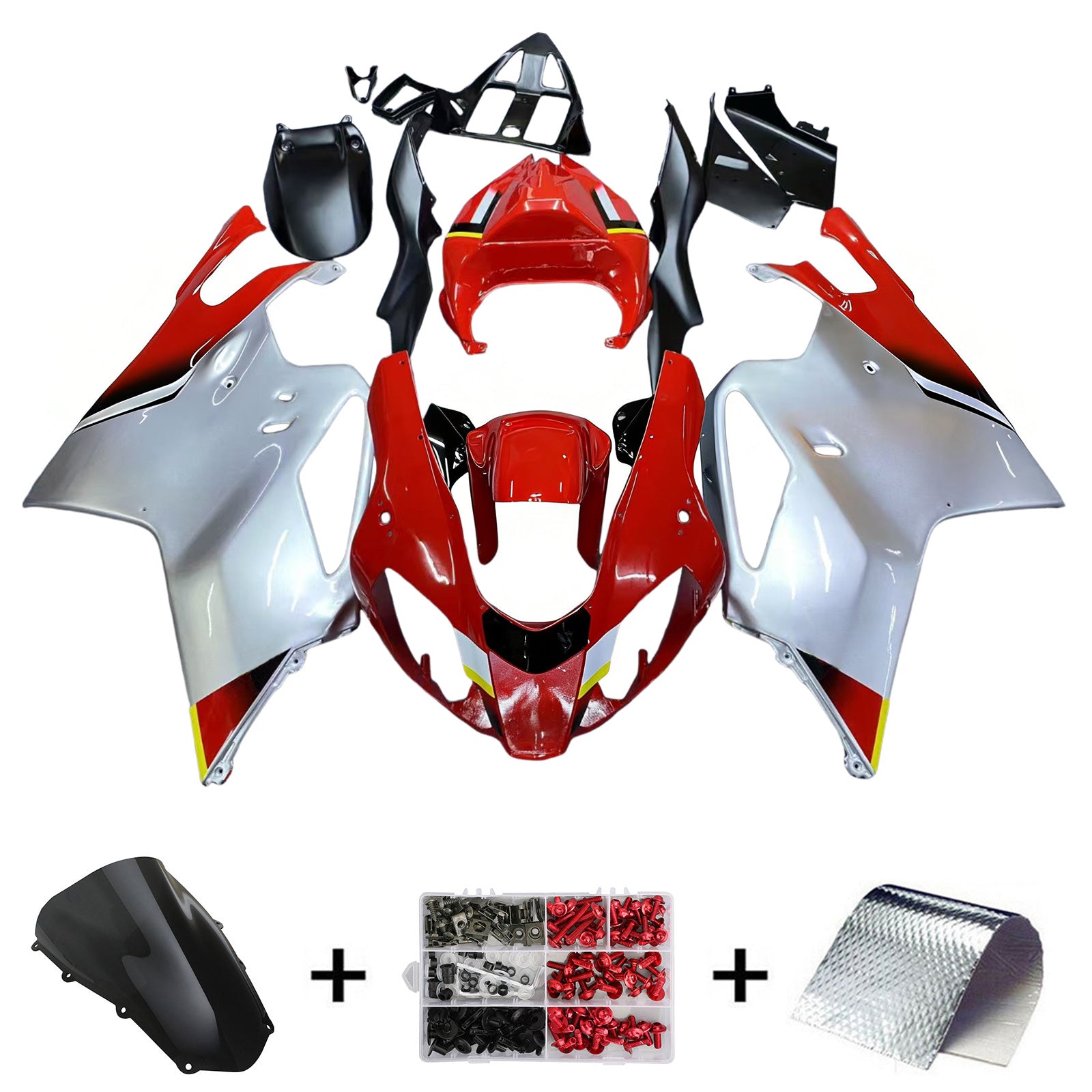 Amotopart Aprilia RSV1000 2003-2006 Fairing Kit Bodywork Plastic