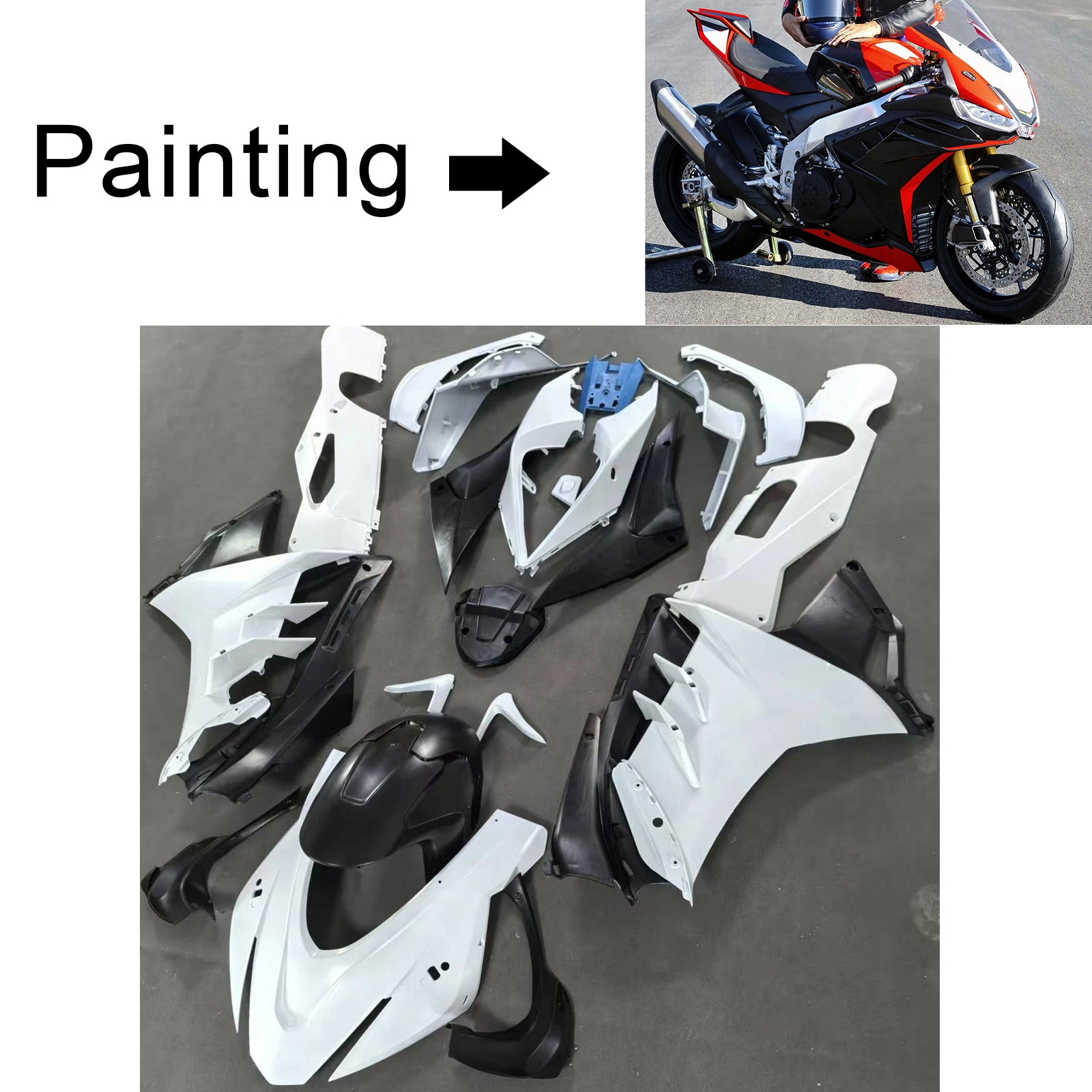 Injection Fairing Kit Bodywork Plastic fit For Aprilia RSV4 1100 2022-2024