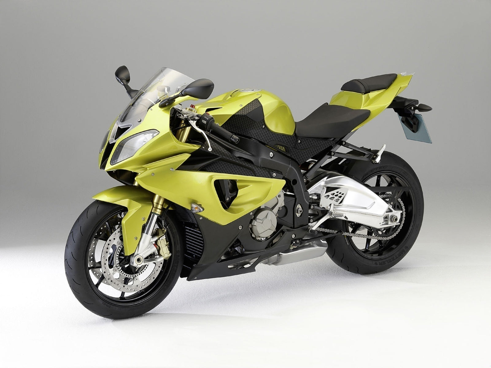 Fairings for 2009-2014 BMW S1000RR Acid Green Metallic SRR Generic