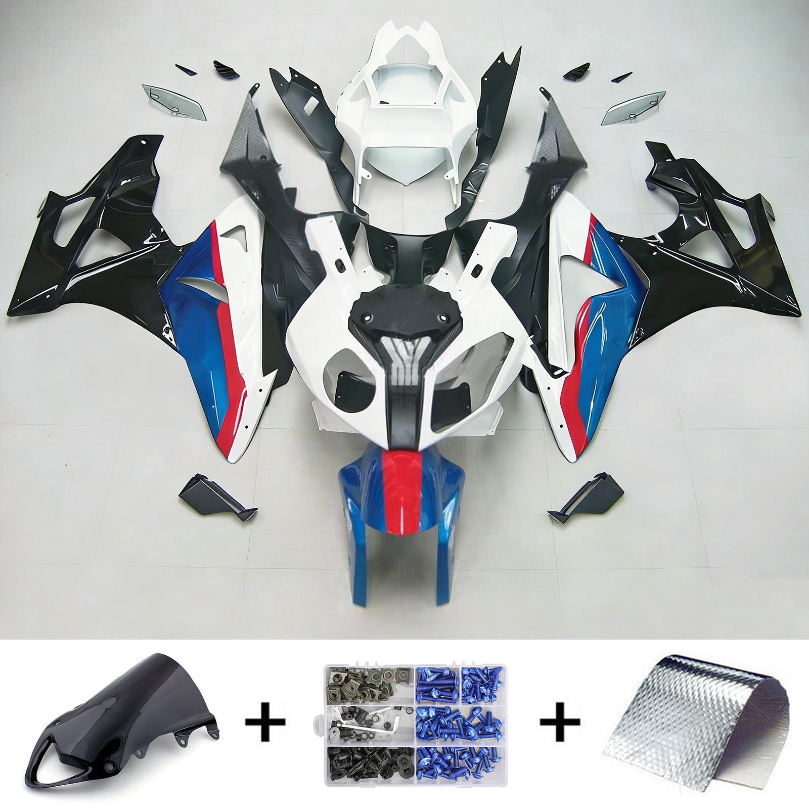 Carenados para BMW S1000RR 2009-2014 Rojo Blanco Azul SRR Genérico