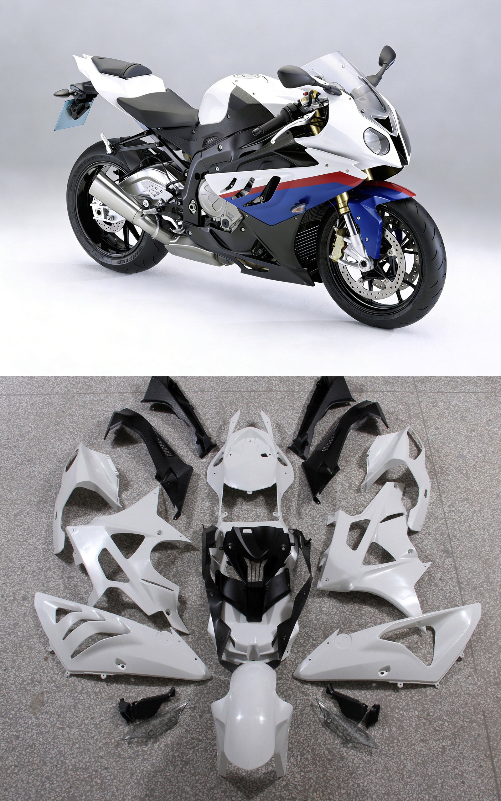 Carenados para BMW S1000RR 2009-2014 Rojo Blanco Azul SRR Genérico