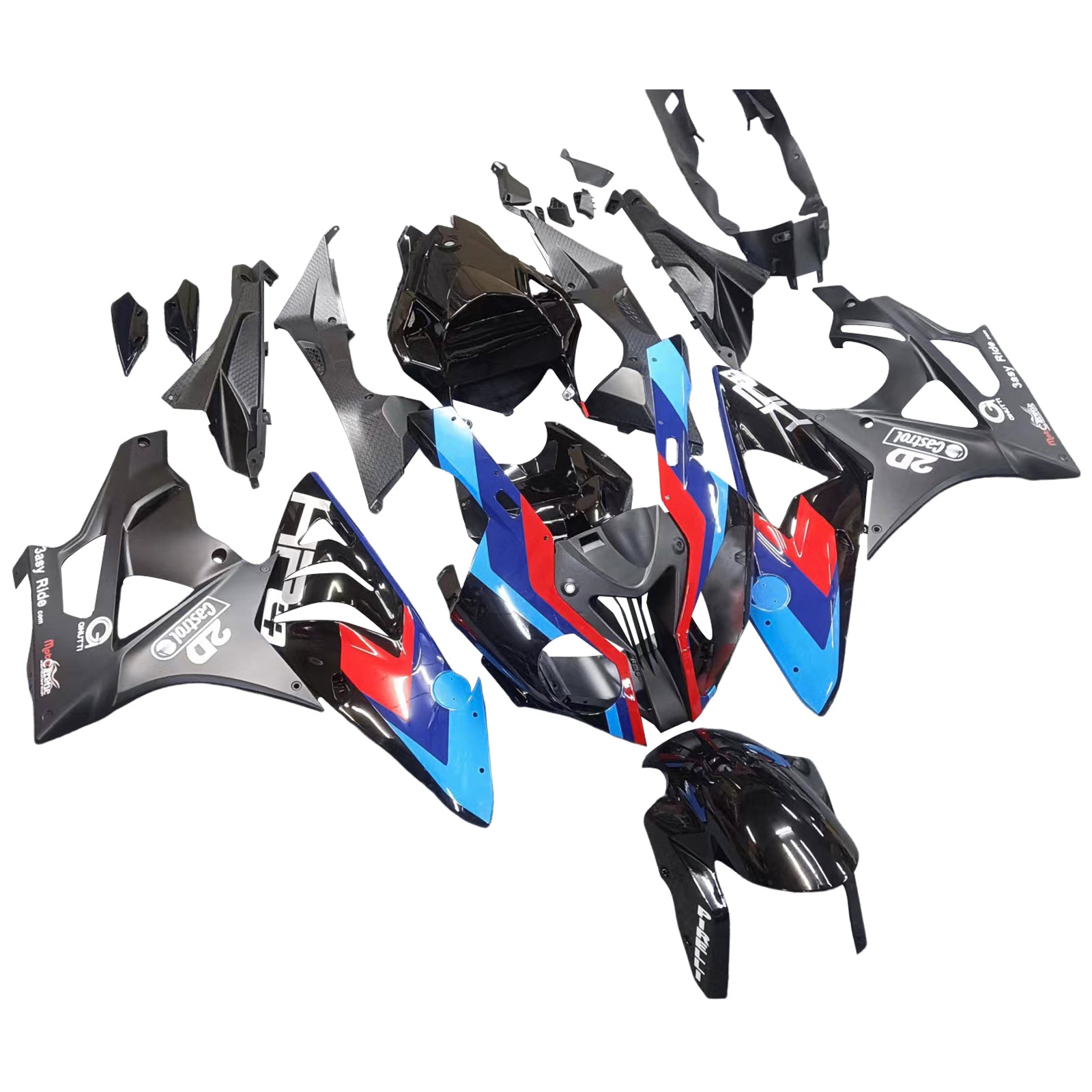 Injection Fairing Kit Bodywork Plastic ABS fit For BMW S1000RR 2009-2014 Generic