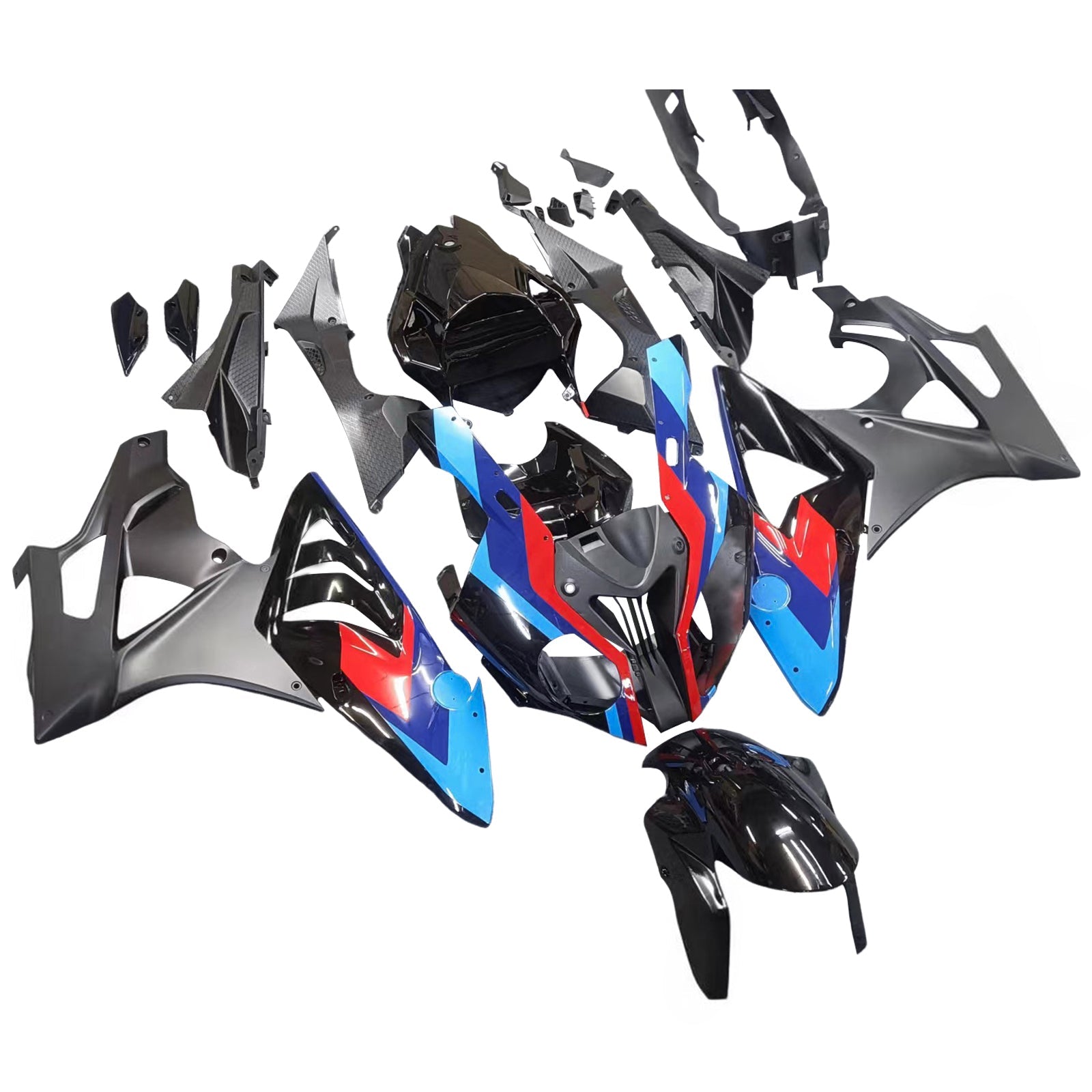 Kit de carenado de inyección Carrocería Plástico ABS apto para BMW S1000RR 2009-2014 Genérico