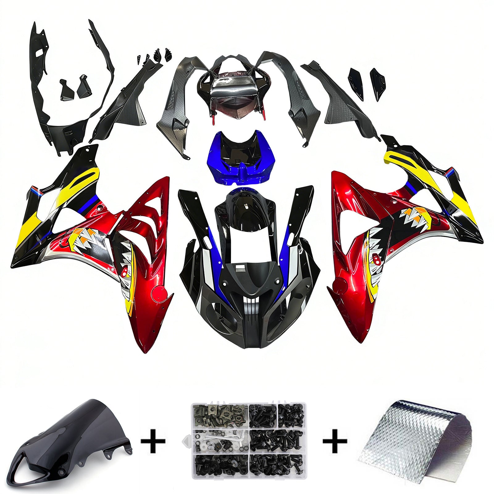 Injection Fairing Kit Bodywork Plastic ABS fit For BMW S1000RR 2009-2014 Generic