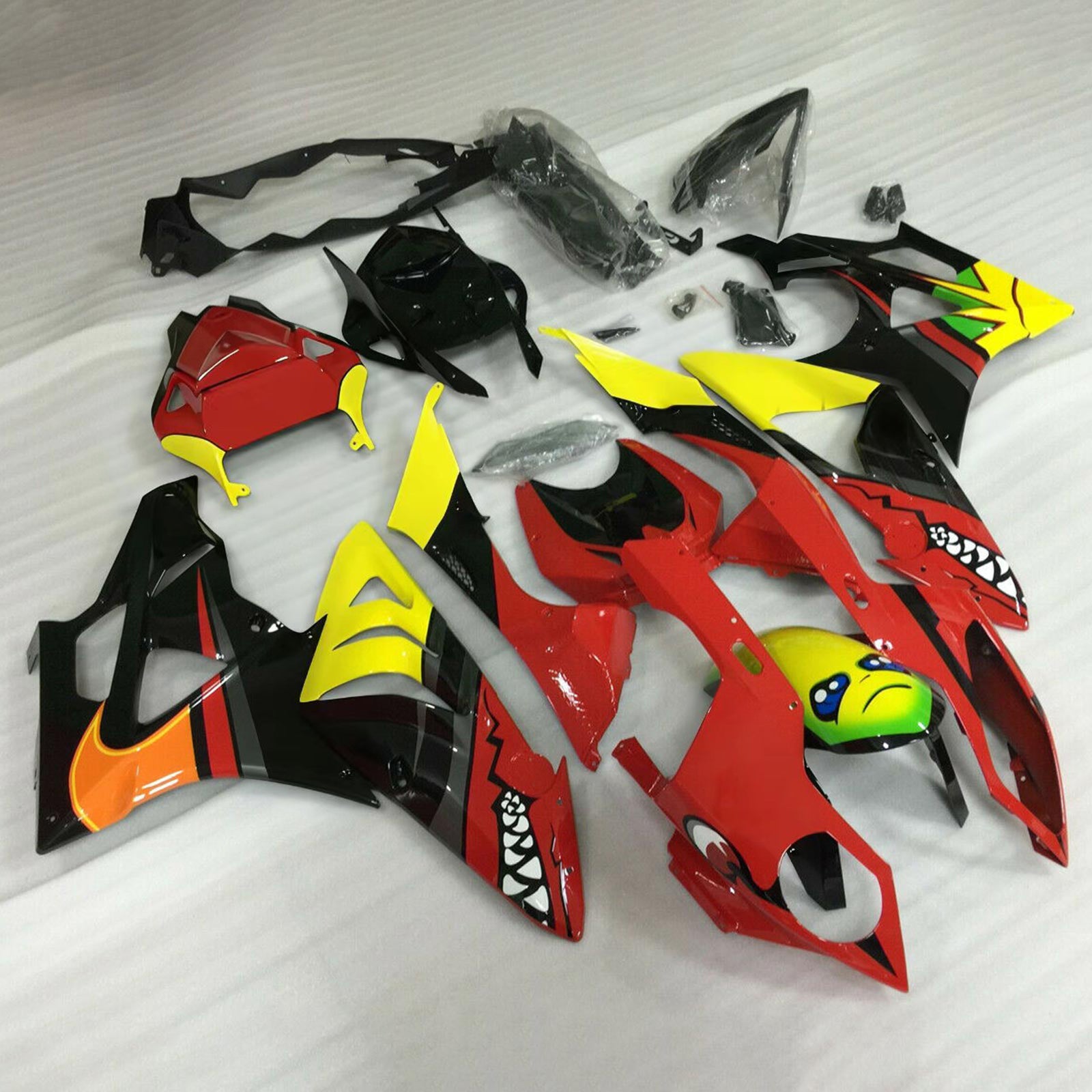 Kit de carenado de inyección Carrocería Plástico ABS apto para BMW S1000RR 2009-2014 Genérico
