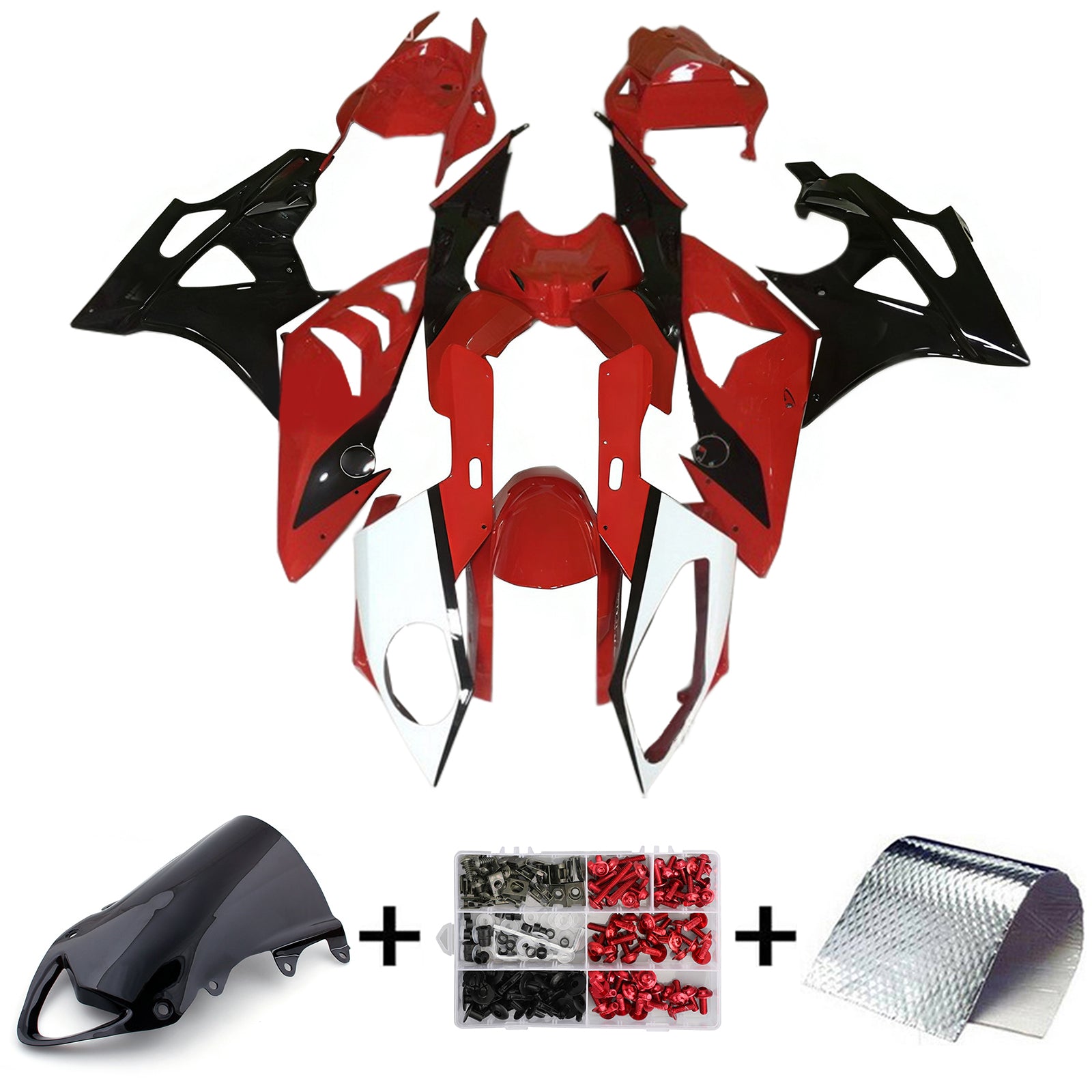 Amotopart BMW S1000RR 2009-2014 페어링 키트 차체 플라스틱 ABS