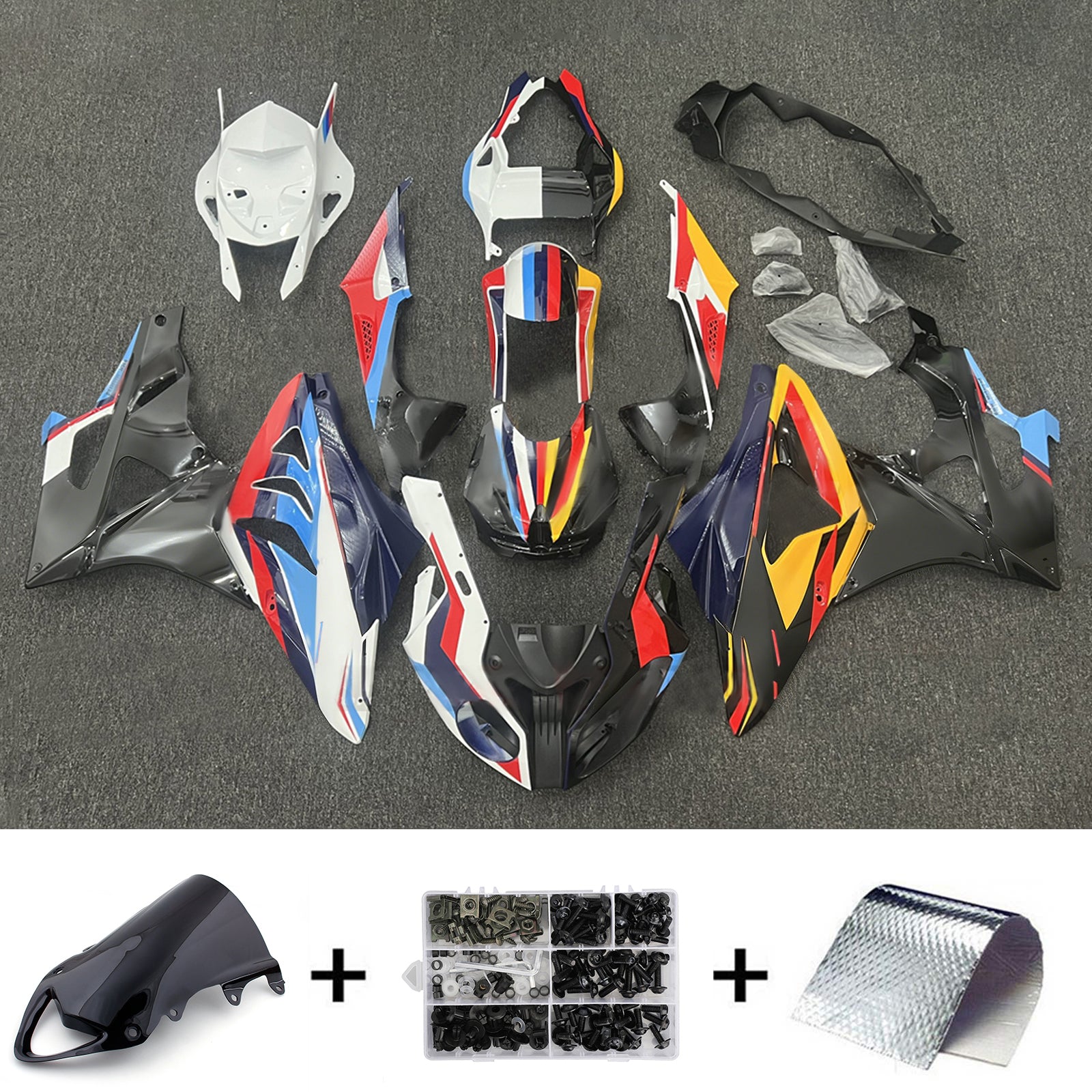 Injection Fairing Kit Bodywork Plastic ABS fit For BMW S1000RR 2009-2014