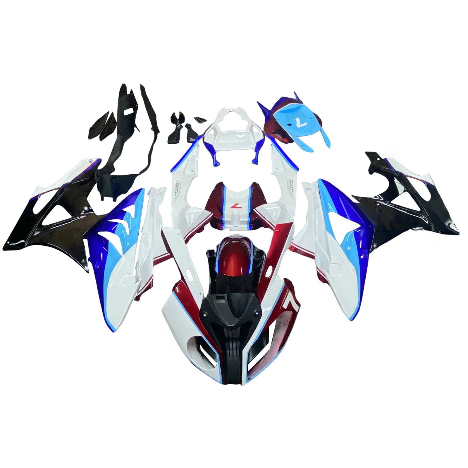 Injection Fairing Kit Bodywork Plastic ABS fit For BMW S1000RR 2009-2014