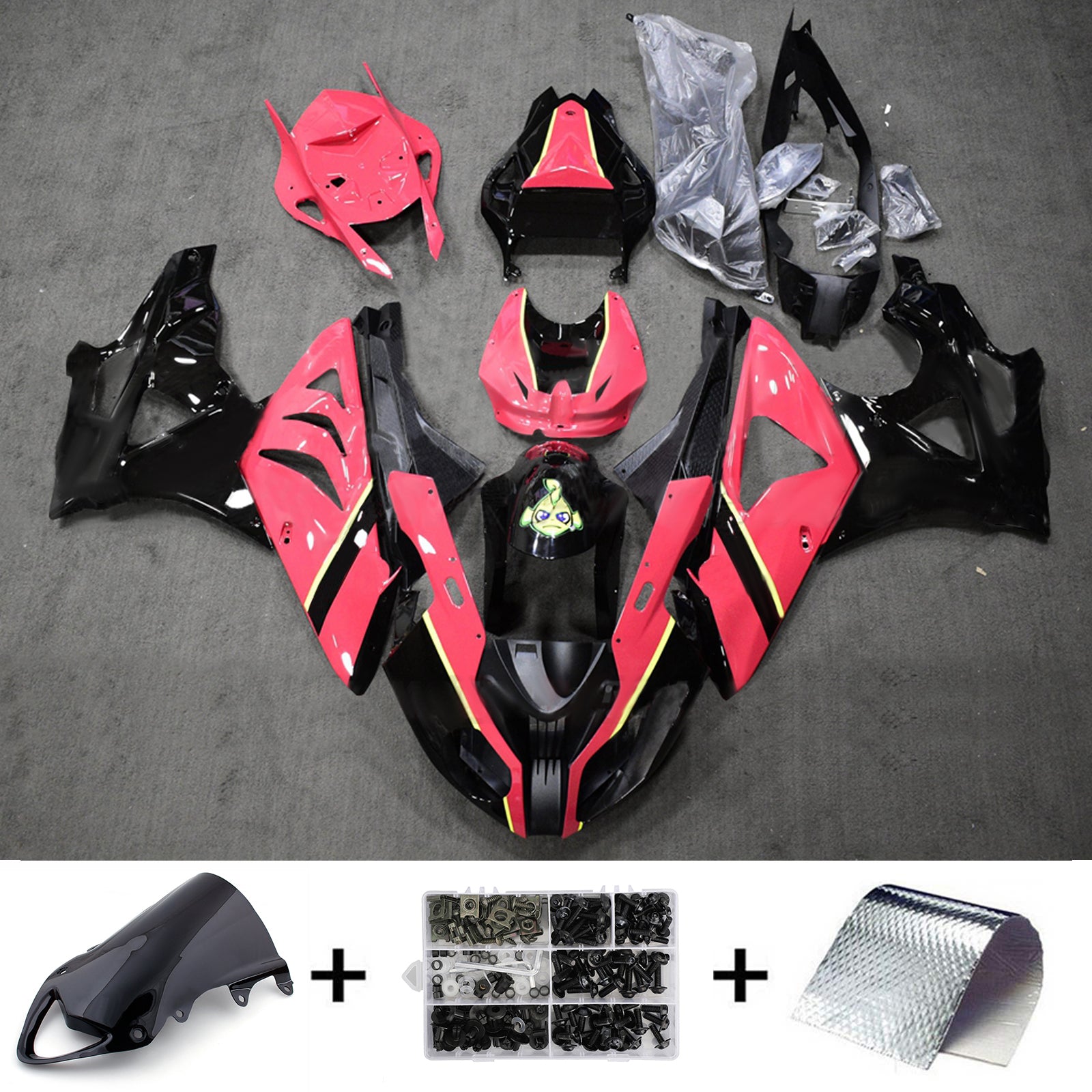 Injection Fairing Kit Bodywork Plastic ABS fit For BMW S1000RR 2009-2014