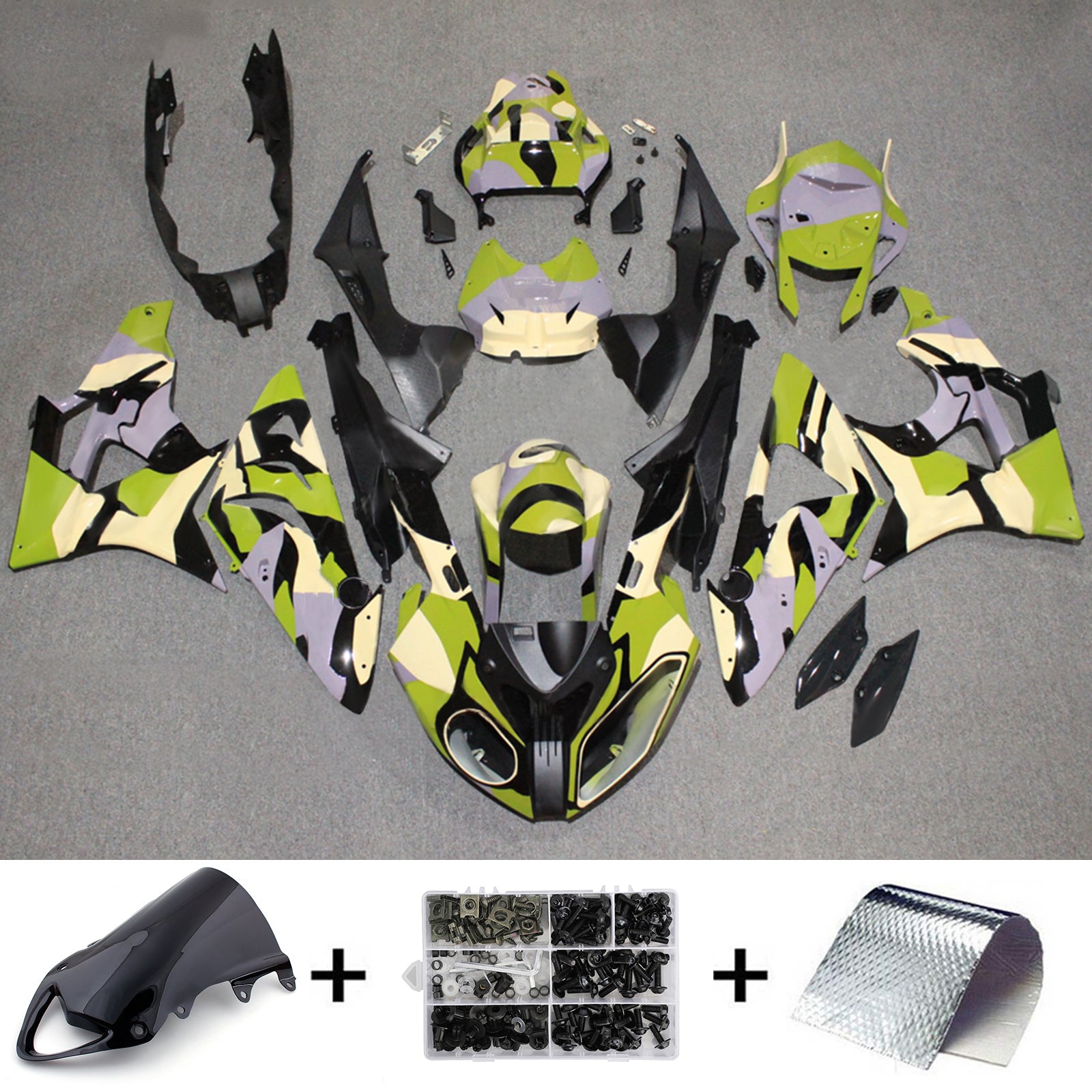 Injection Fairing Kit Bodywork Plastic ABS fit For BMW S1000RR 2009-2014
