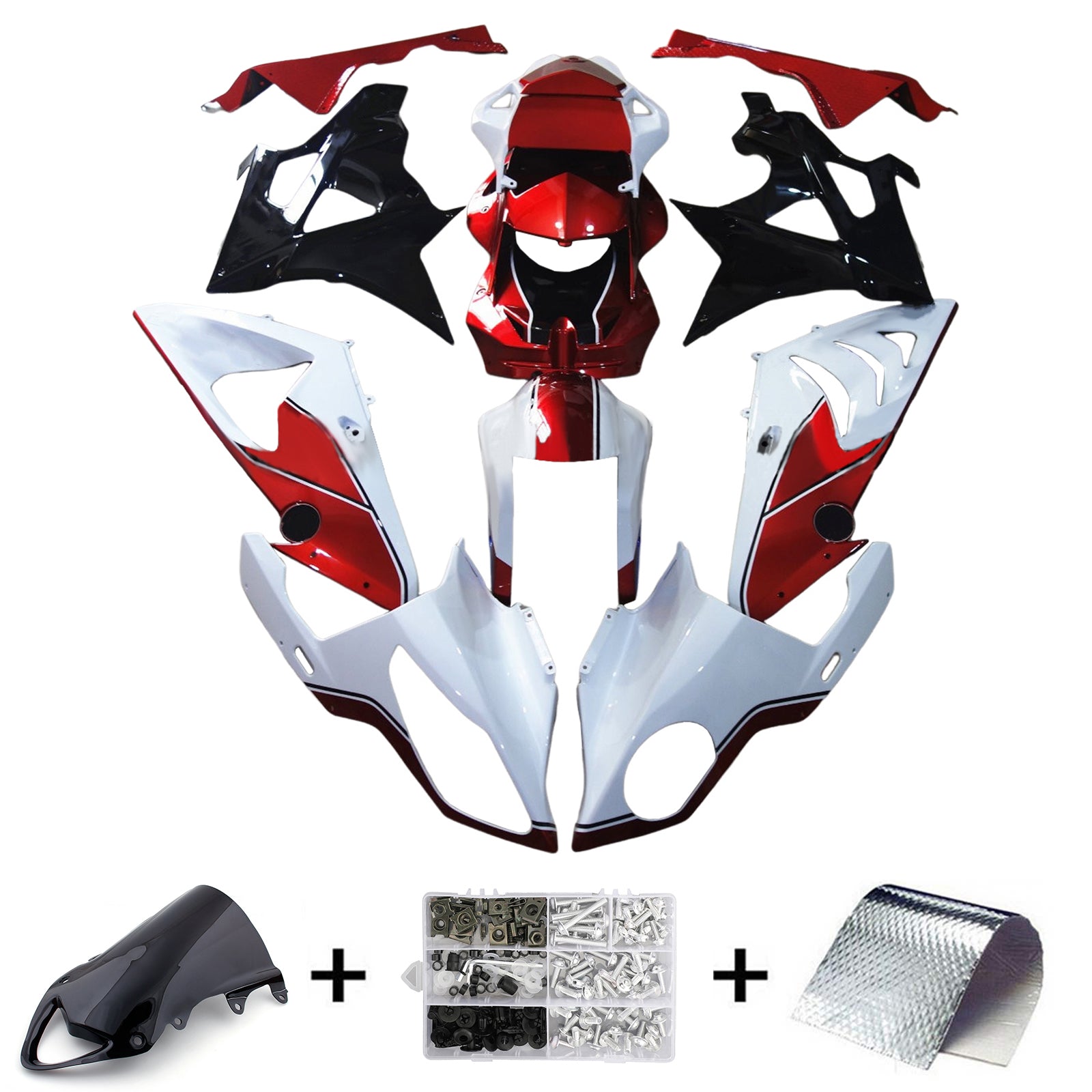 Injection Fairing Kit Bodywork Plastic ABS fit For BMW S1000RR 2009-2014