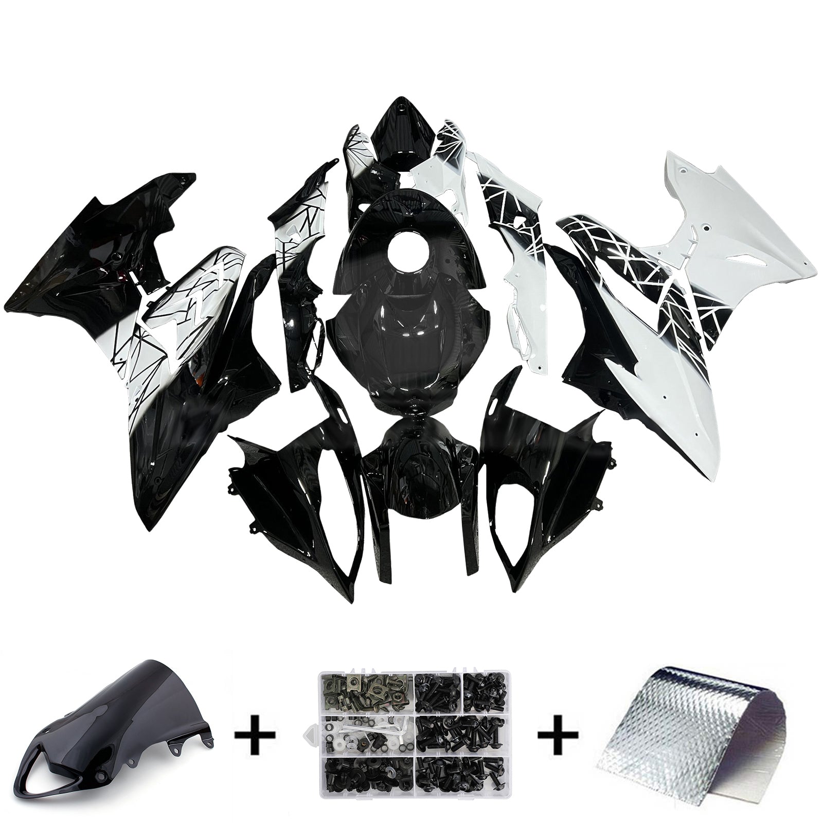 Injection Fairing Kit Bodywork Plastic ABS fit For BMW S1000RR 2009-2014