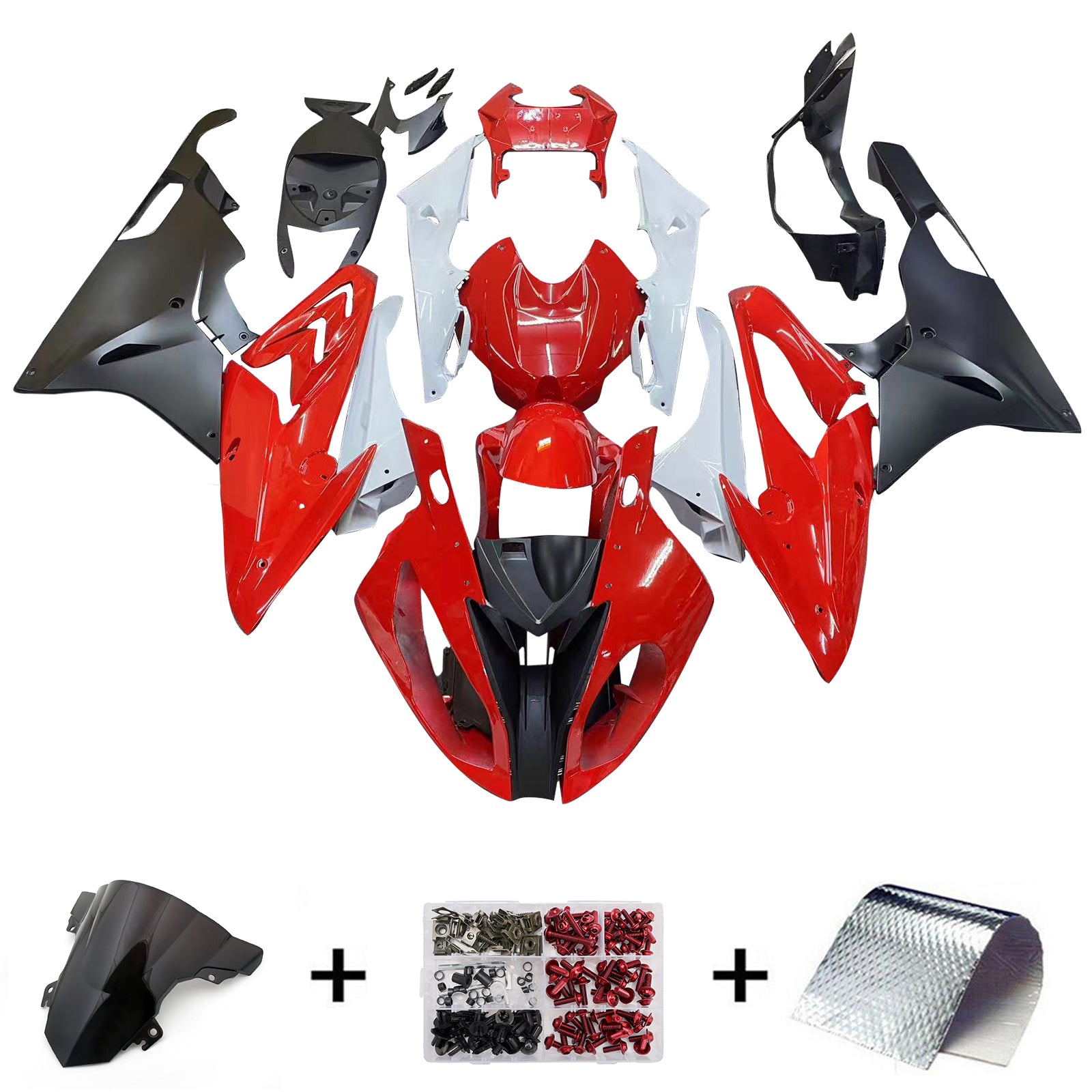 Injection Fairing Kit Bodywork Plastic ABS fit For BMW S1000RR 2015-2016 Generic