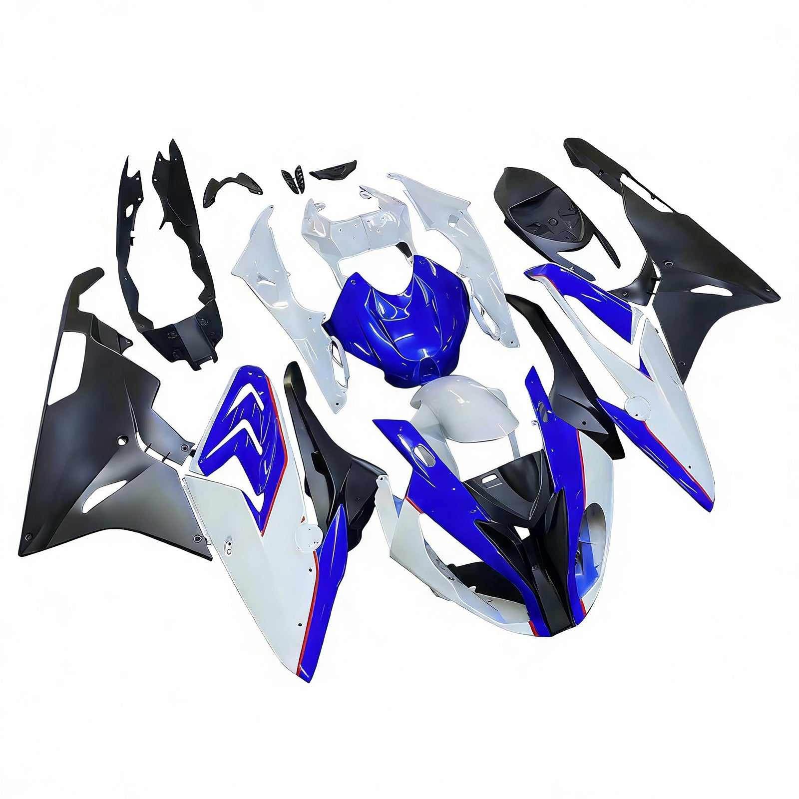 Kit de carenado de inyección Carrocería Plástico ABS apto para BMW S1000RR 2015-2016 Genérico