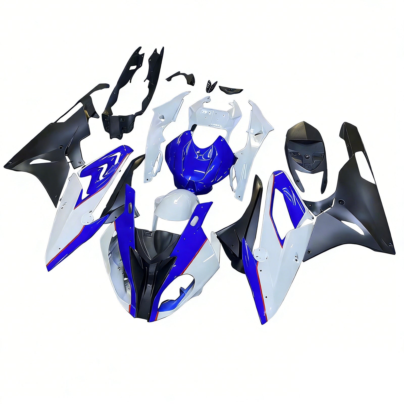 Kit de carenado de inyección Carrocería Plástico ABS apto para BMW S1000RR 2015-2016 Genérico
