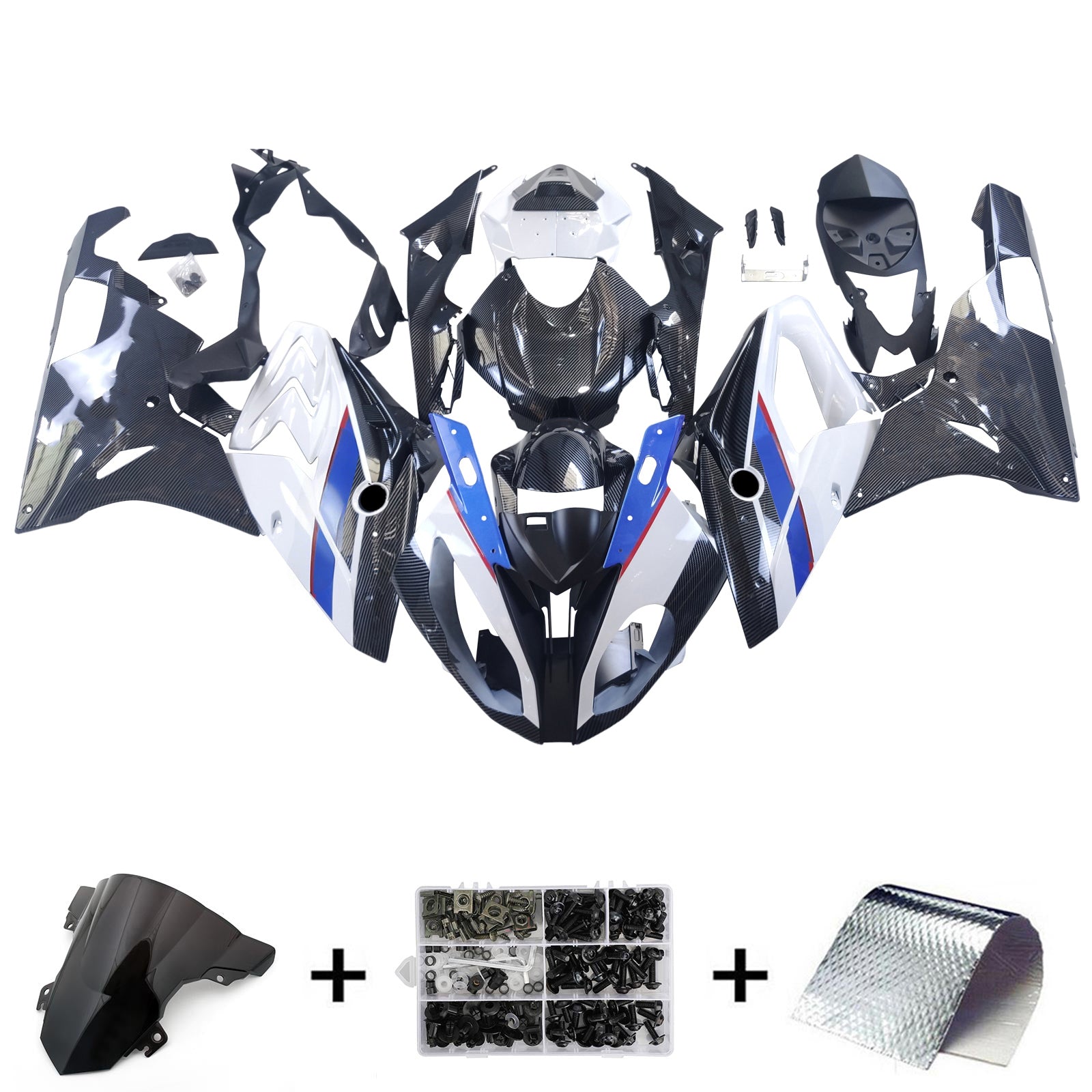 Injection Fairing Kit Bodywork Plastic ABS fit For BMW S1000RR 2015-2016