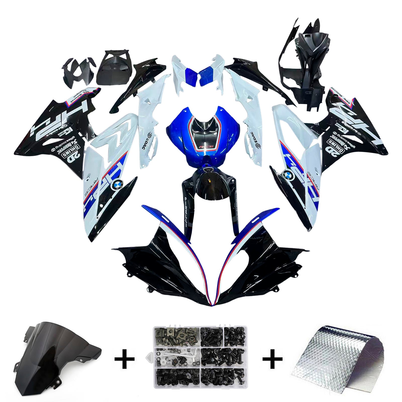 Amotopart BMW S1000RR 2015-2016 Fairing Kit Bodywork Plastic ABS