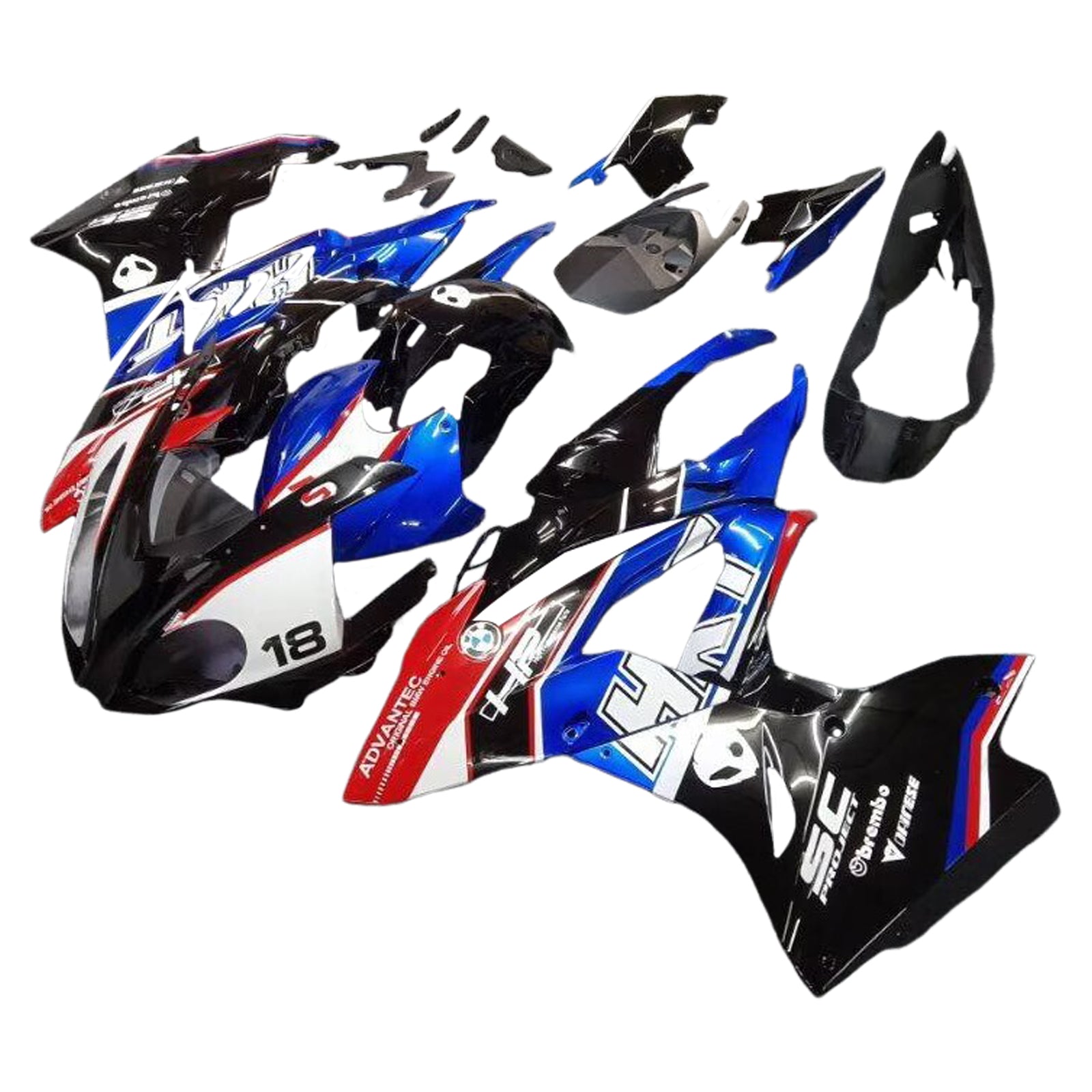 Amotopart BMW S1000RR 2015-2016 Fairing Kit Bodywork Plastic ABS