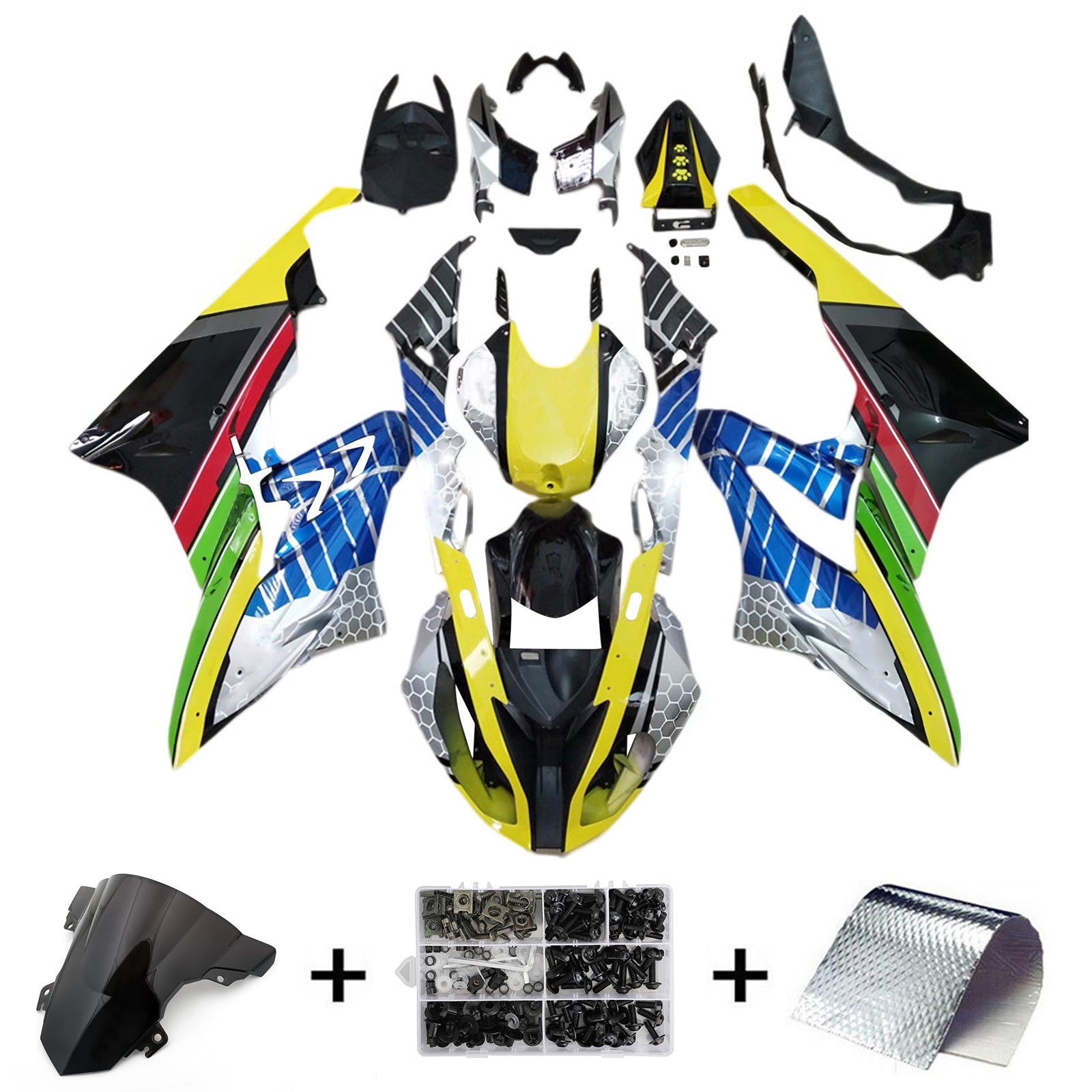 아모토파트 BMW S1000RR 2015-2016 페어링 키트 차체 플라스틱 ABS