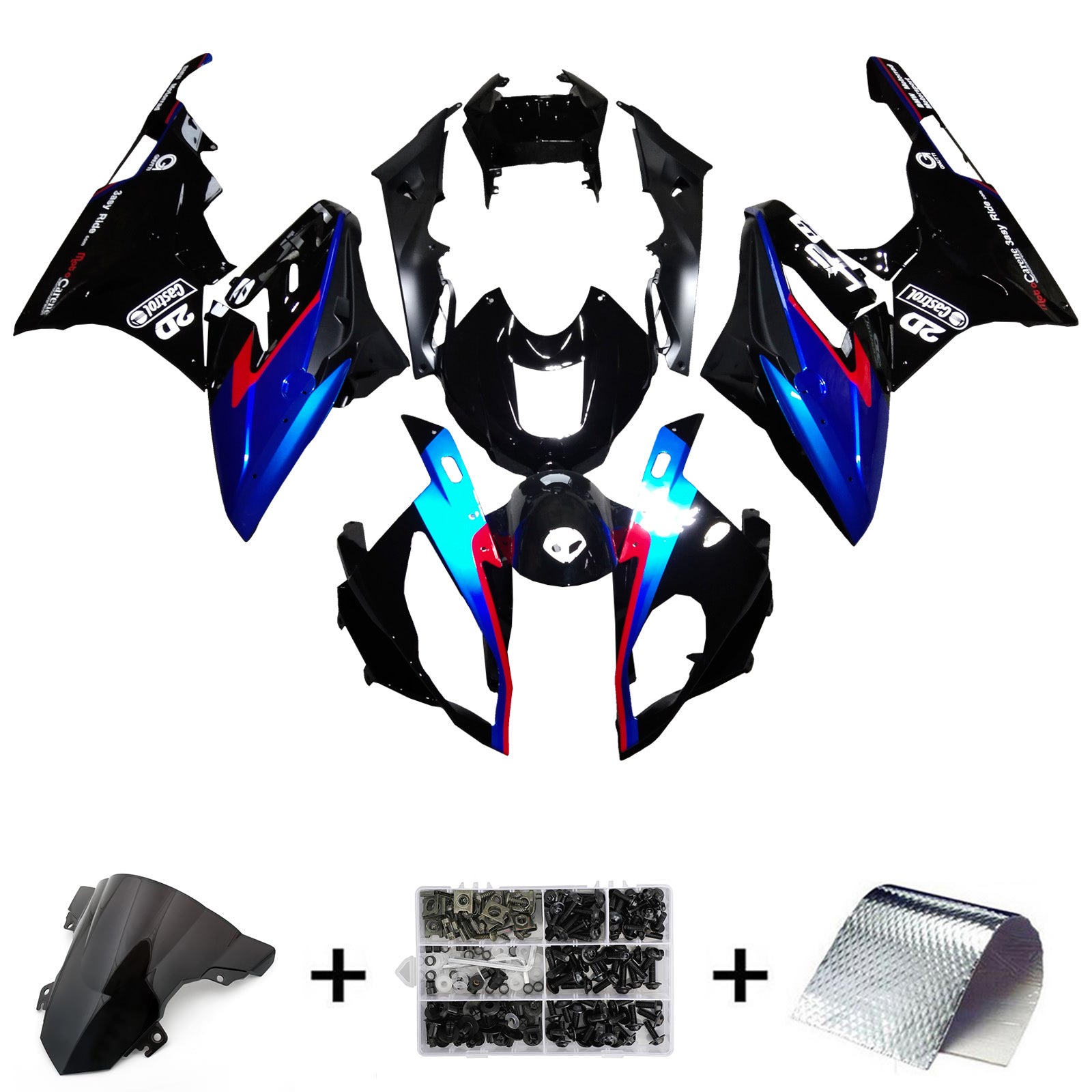Amotopart BMW S1000RR 2015-2016 Fairing Kit Bodywork Plastic ABS