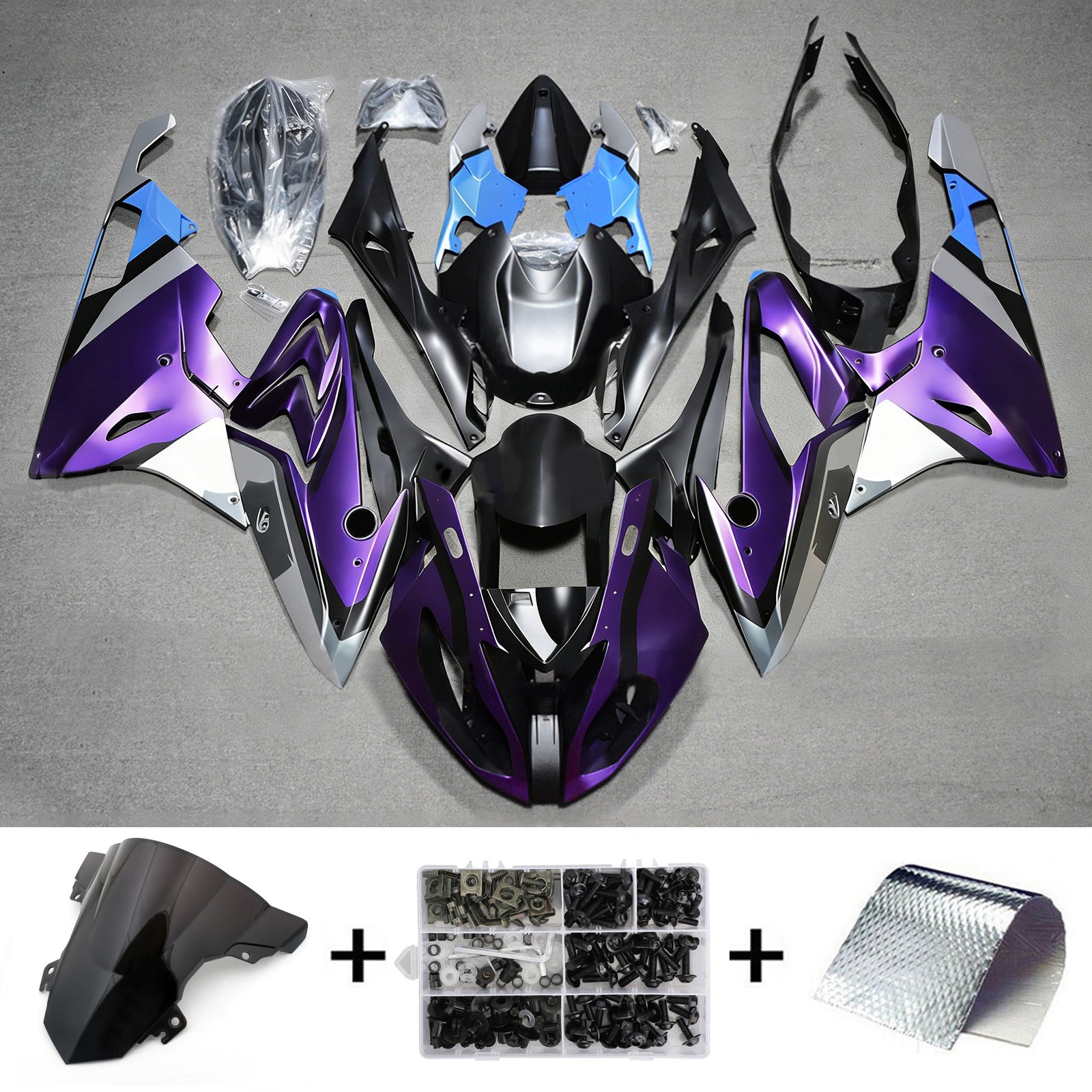 Injection Fairing Kit Bodywork Plastic ABS fit For BMW S1000RR 2015-2016