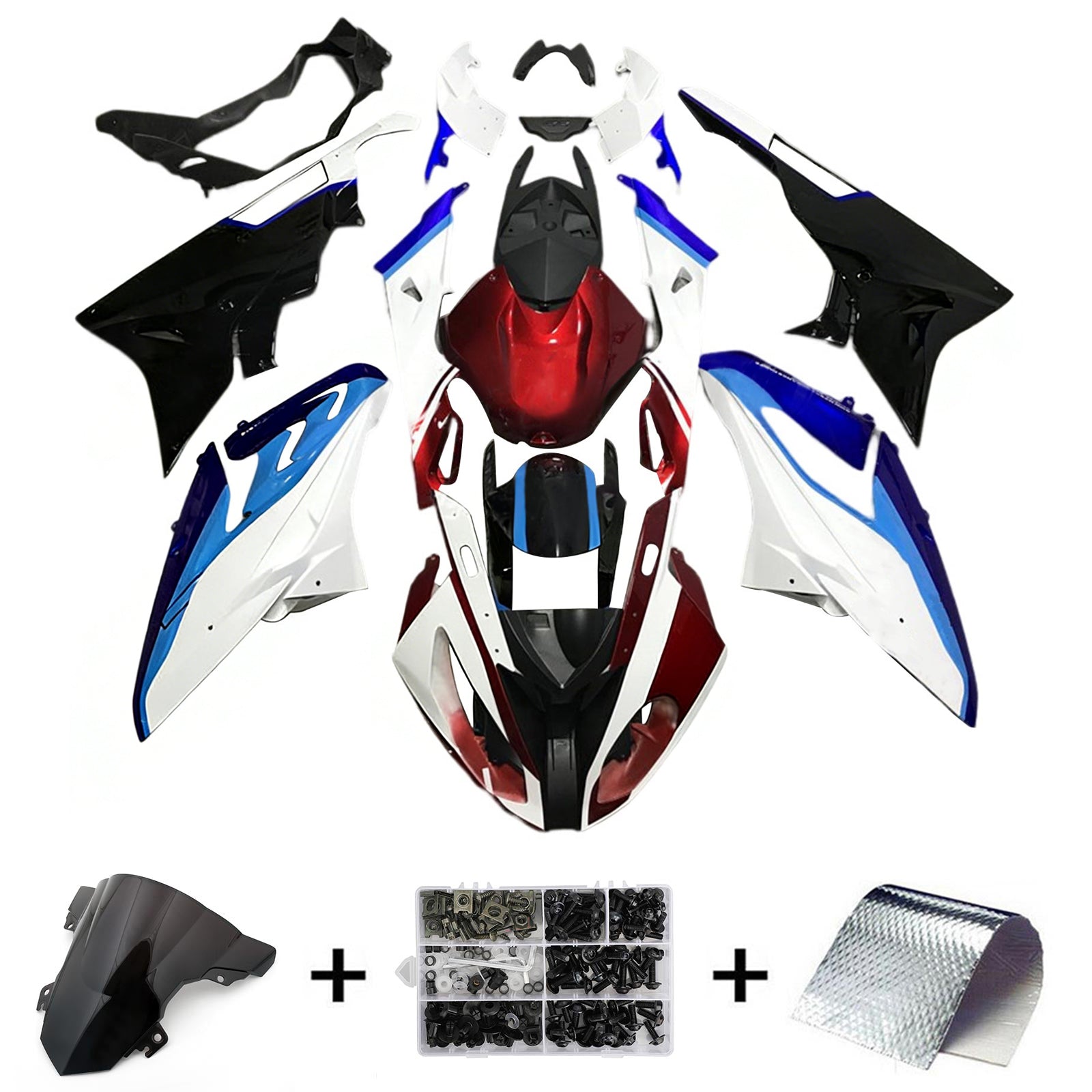 아모토파트 BMW S1000RR 2017-2018 페어링 키트 차체 플라스틱 ABS