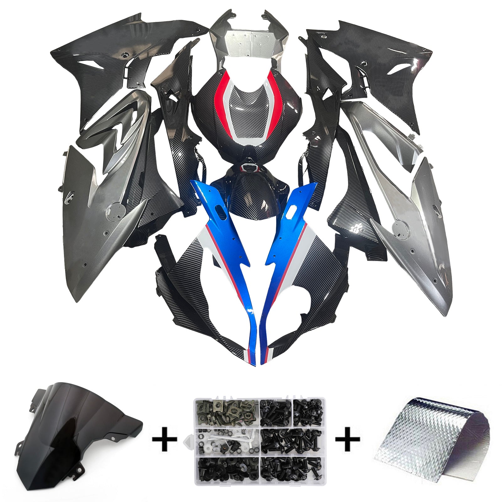 Injection Fairing Kit Bodywork Plastic ABS fit For 2017-2018 BMW S1000RR