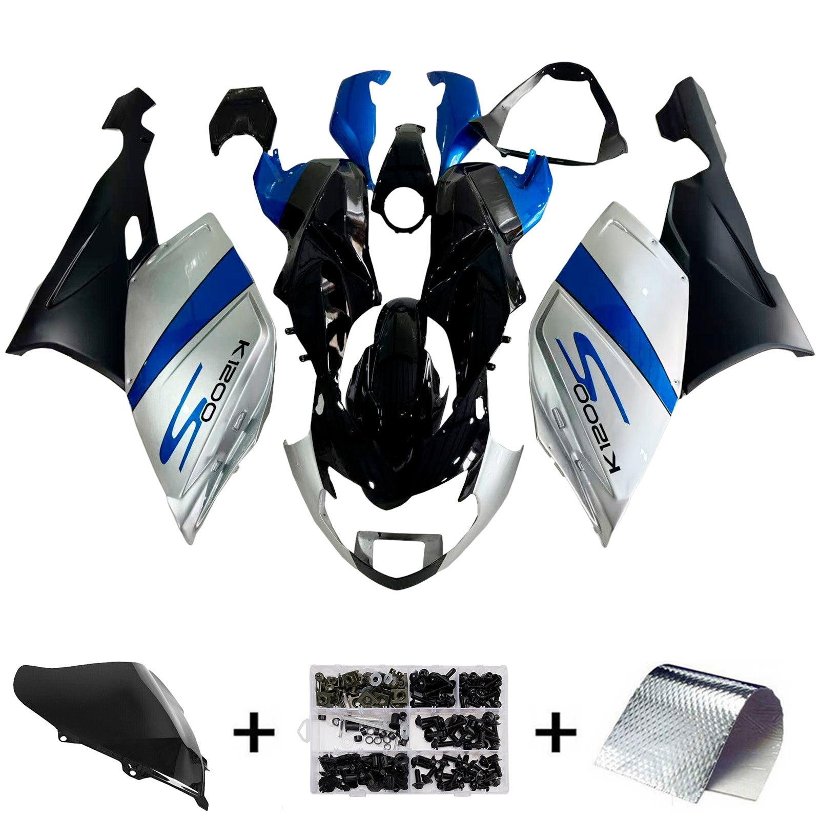BMW K1200S 2005-2010 Kit Carenado Carrocería Plástico ABS