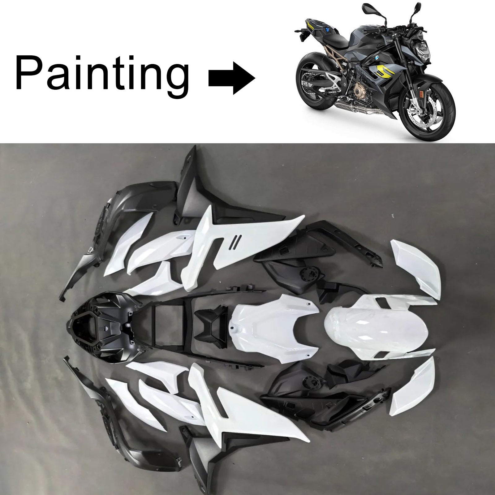 Injection Fairing Kit Bodywork Plastic ABS For 2021-2025 BMW S1000R