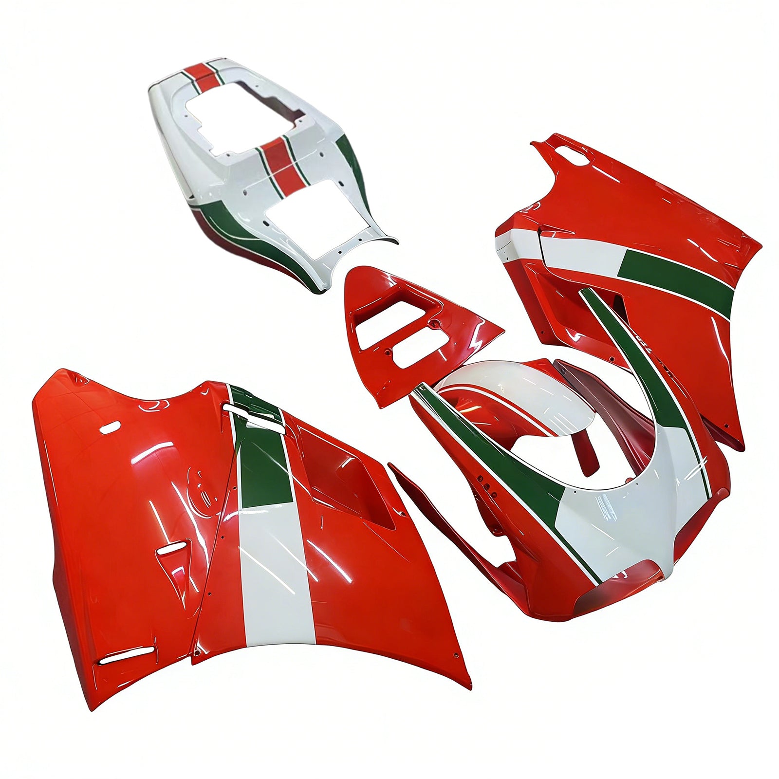 Fairings for 1996-2002 Ducati 996 Red White Infostrada Generic