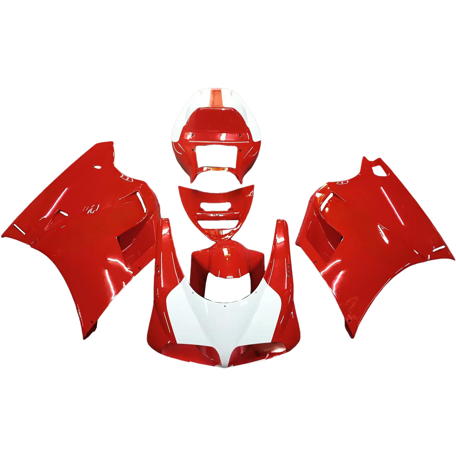 Fairings for 1996-2002 Ducati 996 Red White Ducati Performance Generic