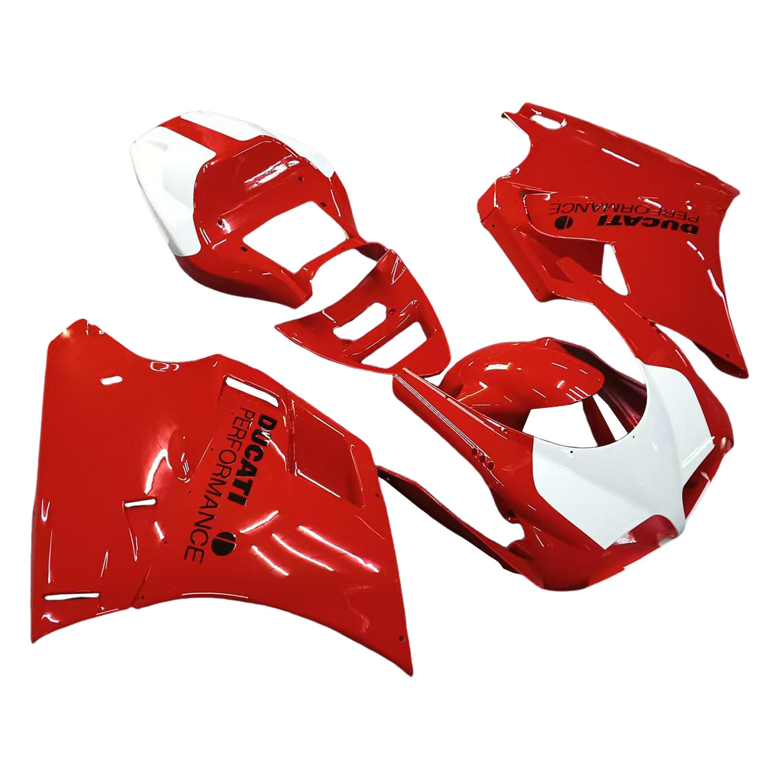 Fairings for 1996-2002 Ducati 996 Red White Ducati Performance Generic