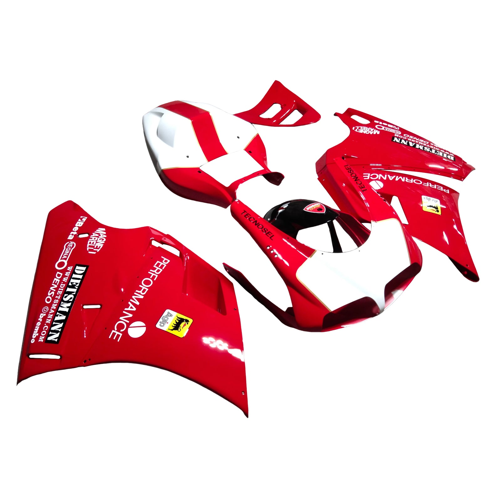 Kit carenado Carrocería ABS apto para Ducati 996 748 1996-2002 Genérico