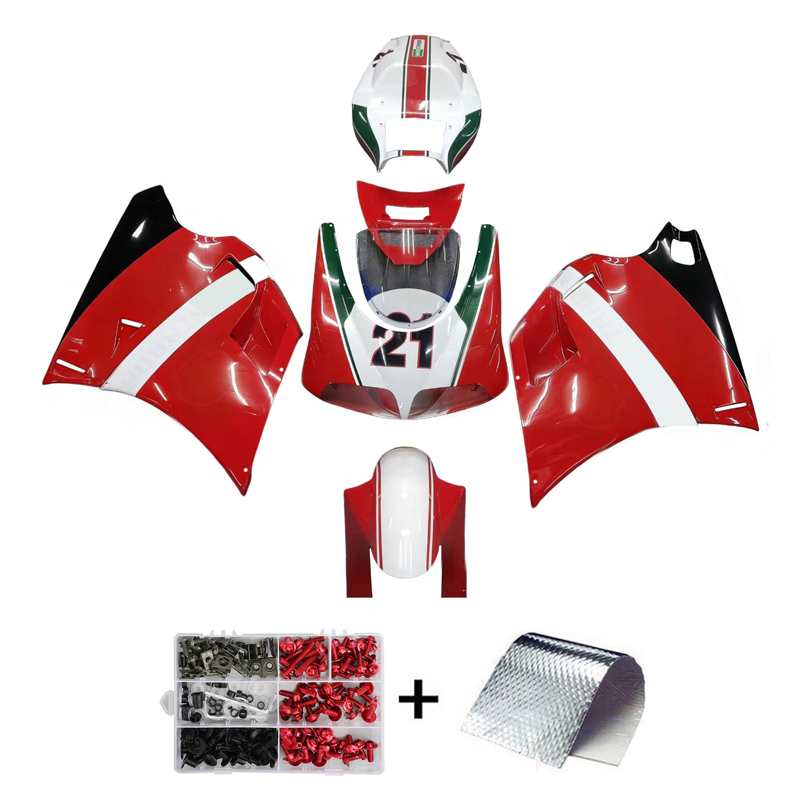 Fairing Kit Bodywork ABS fit For Ducati 996 748 1996-2002 Generic
