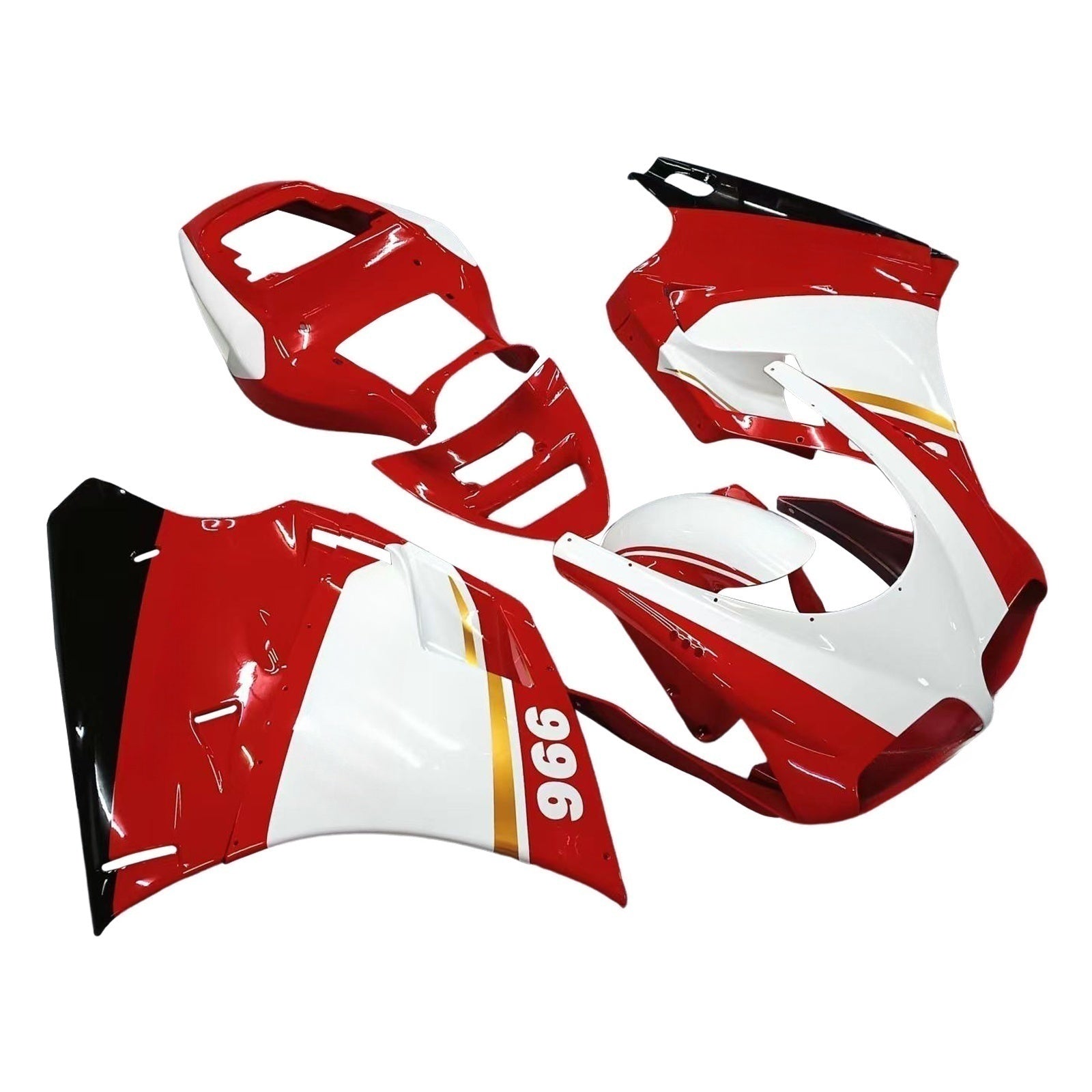 Amotopart Ducati 996 748 1996-2002 Fairing Kit Bodywork ABS