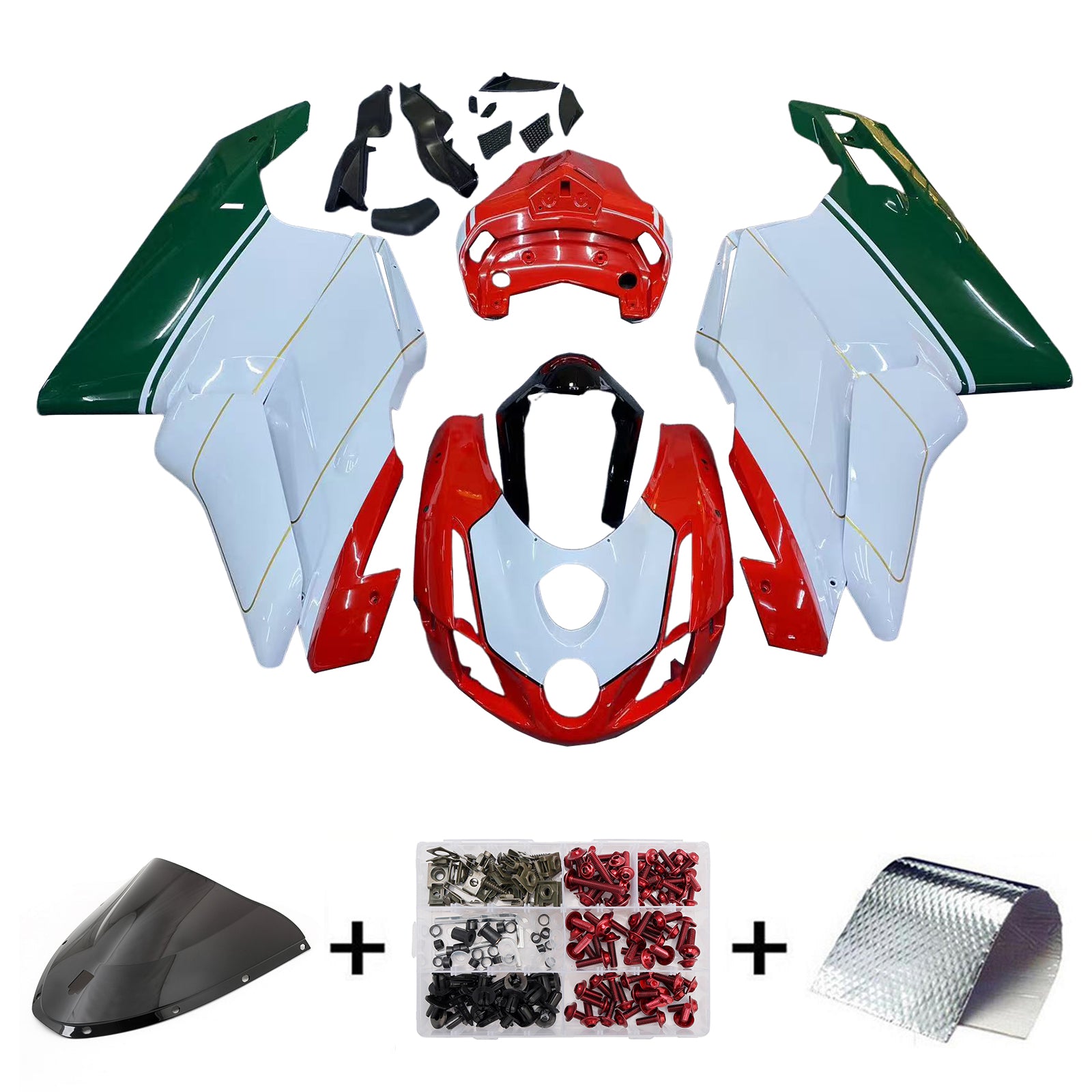 Fairing Kit Bodywork ABS fit For Ducati 999 749 2003 2004 Generic