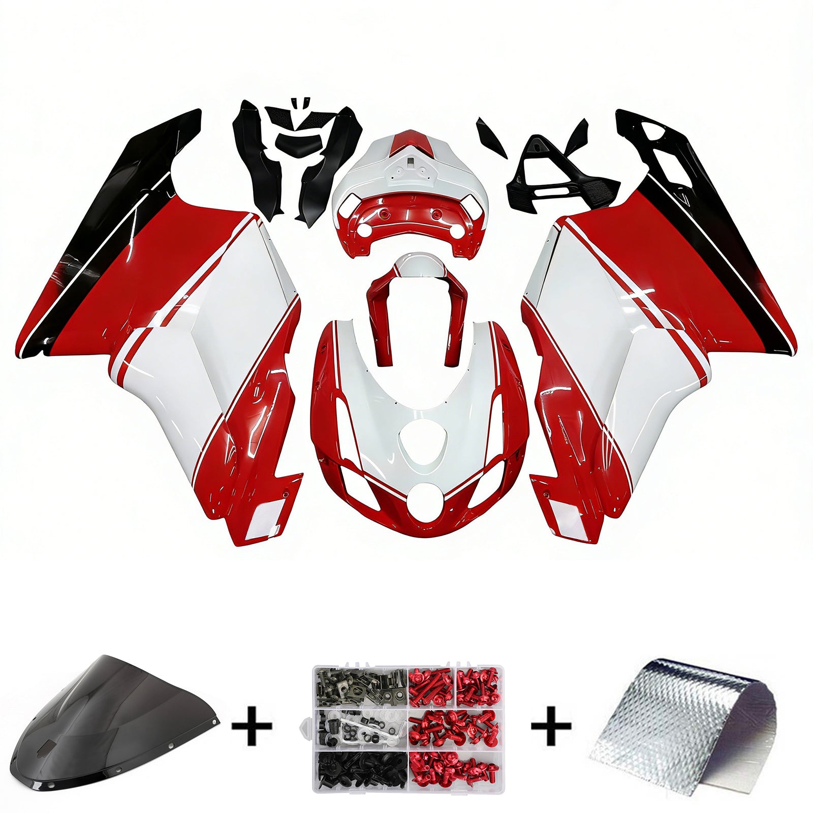 Kit de carenado Carrocería ABS apto para Ducati 999 749 2003 2004 Genérico