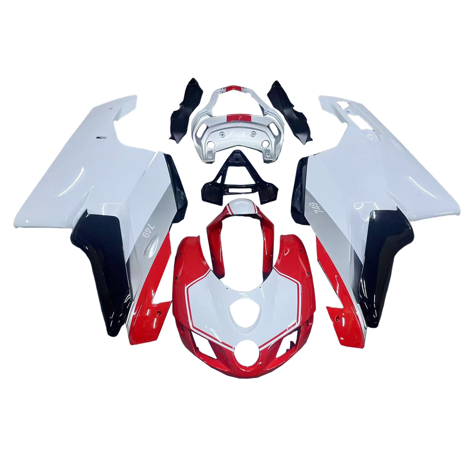 Kit de carenado Carrocería ABS apto para Ducati 999 749 2005 2006 Genérico