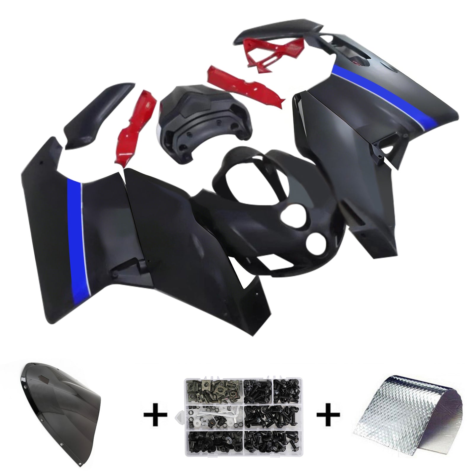 Amotopart Ducati 999 749 2005 2006 Fairing Kit Bodywork ABS
