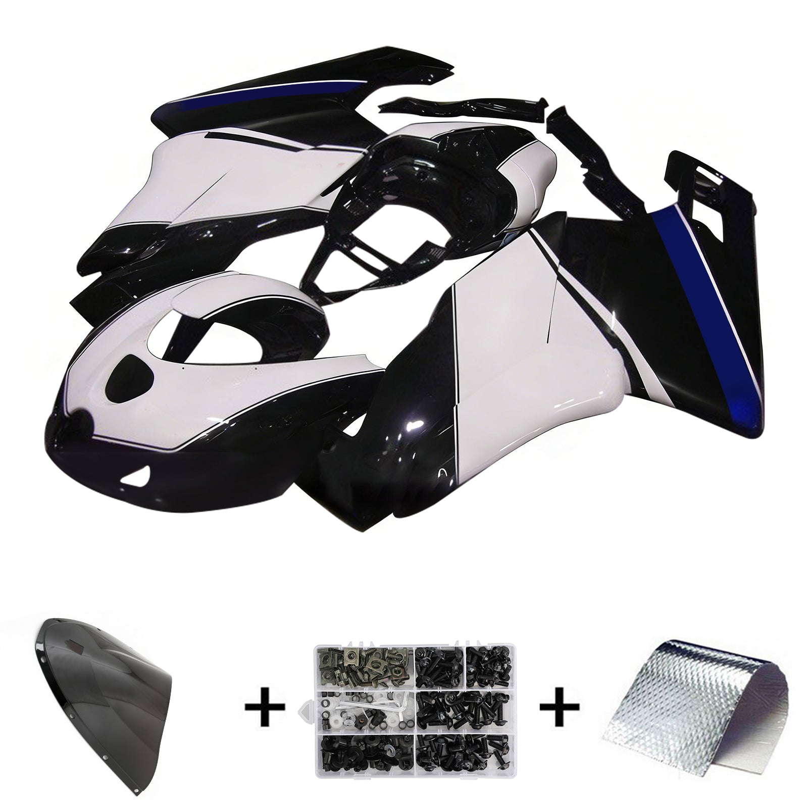 Amotopart Ducati 999 749 2005 2006 Fairing Kit Bodywork ABS