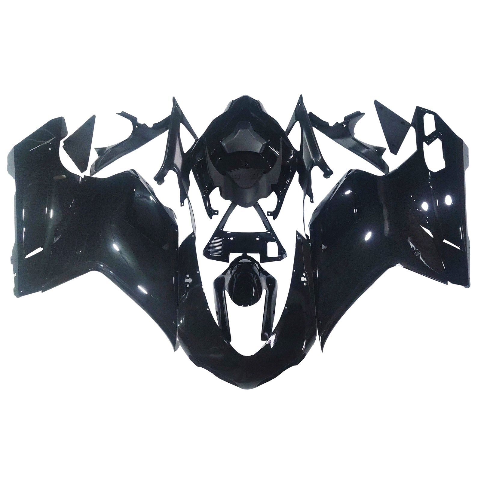 2007-2012 두카티 1098 1198 848 블랙 1198 제네릭 페어링