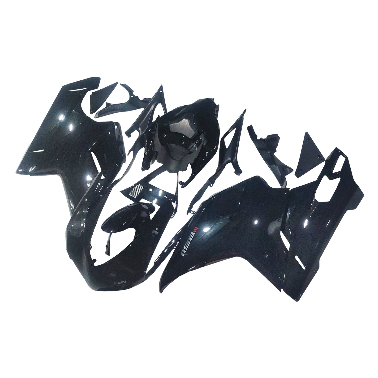 Fairings for 2007-2012 Ducati 1098 1198 848 Black 1198 Generic