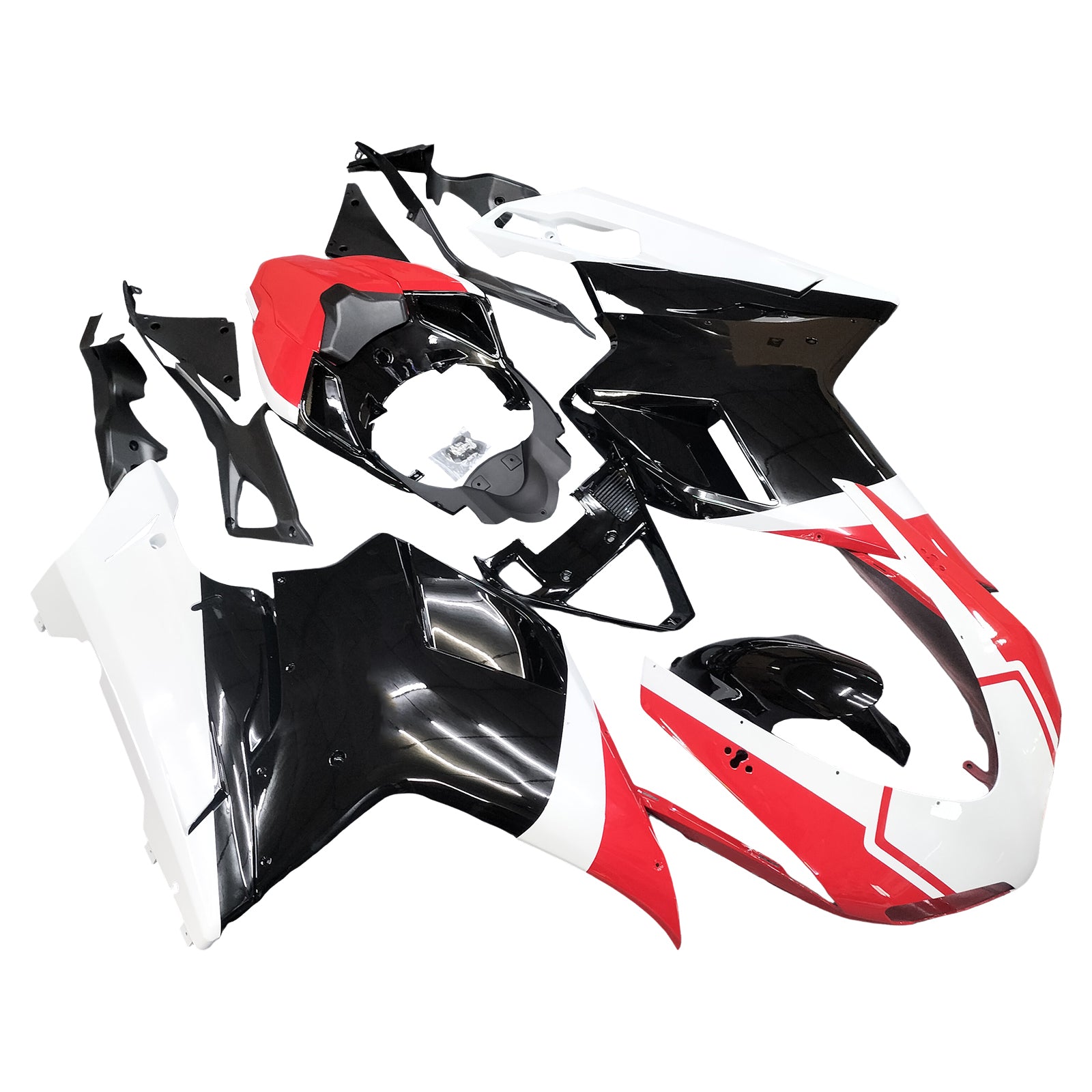 Fairings for 2007-2012 Ducati 1098 1198 848 Red Black 1198 Generic