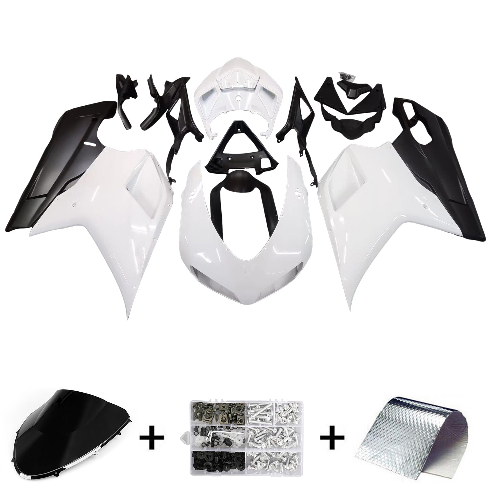 Fairing Kit Bodywork ABS fit For Ducati 1098 1198 848 2007-2011 Generic